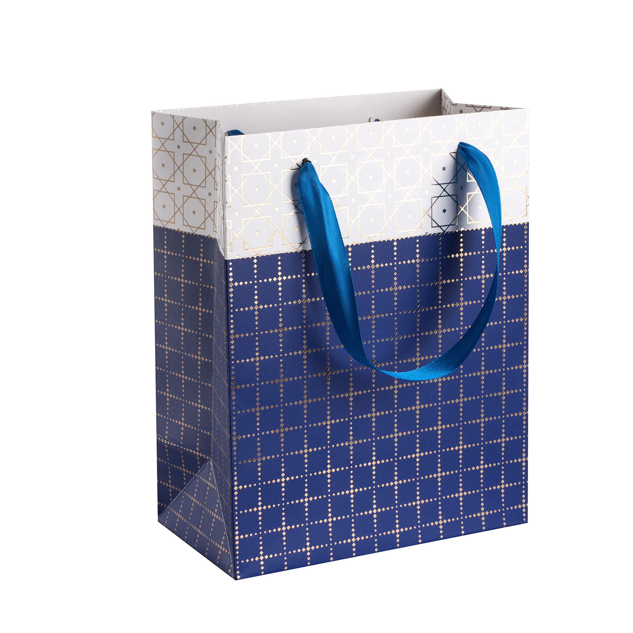 Premium Wedding Bridesmaid Gift Bags - Elegant Foil Stamped Party Favors Box Set of 12 - Durable Ribbon Handles for Hotels, Bridal Showers & Birthday Parties - 9