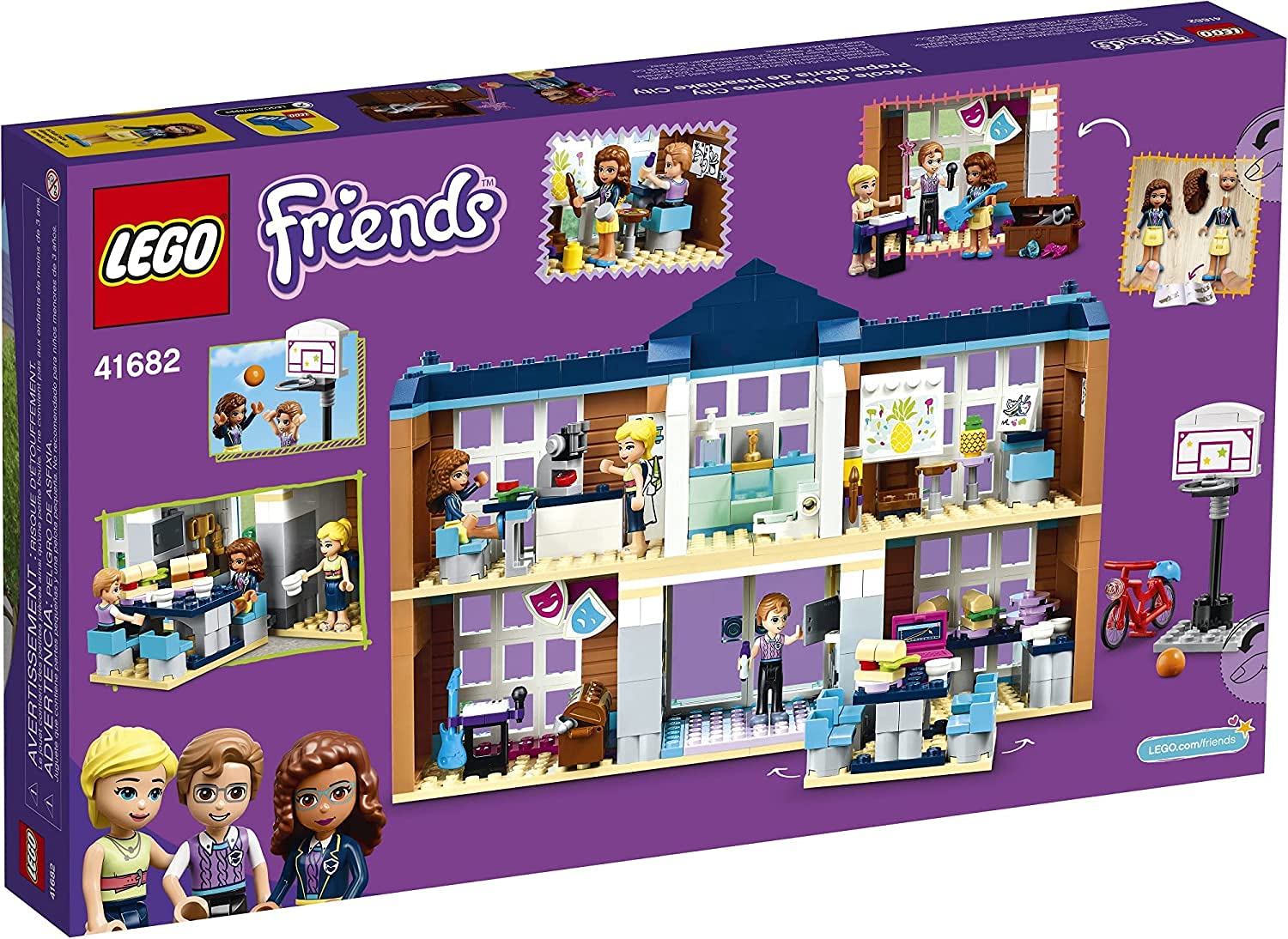 LEGO Friends Heartlake City School 41682 Building Kit - 605 Pieces Pretend Play Toy for Kids Ages 6-12, Creative Educational STEM Building Blocks Set - Perfect for Birthday Gifts & Classroom Learning Activities