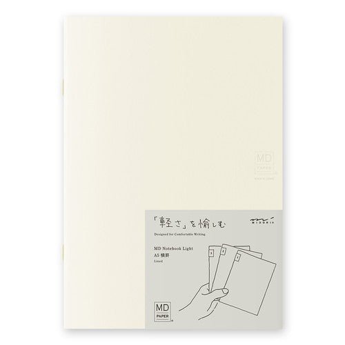 MD Notebook Light Set - Premium Midori DESIGNPHIL Notebook with LED Light for Journaling, Writing & Reading | Perfect for Office, Study & Nighttime Use