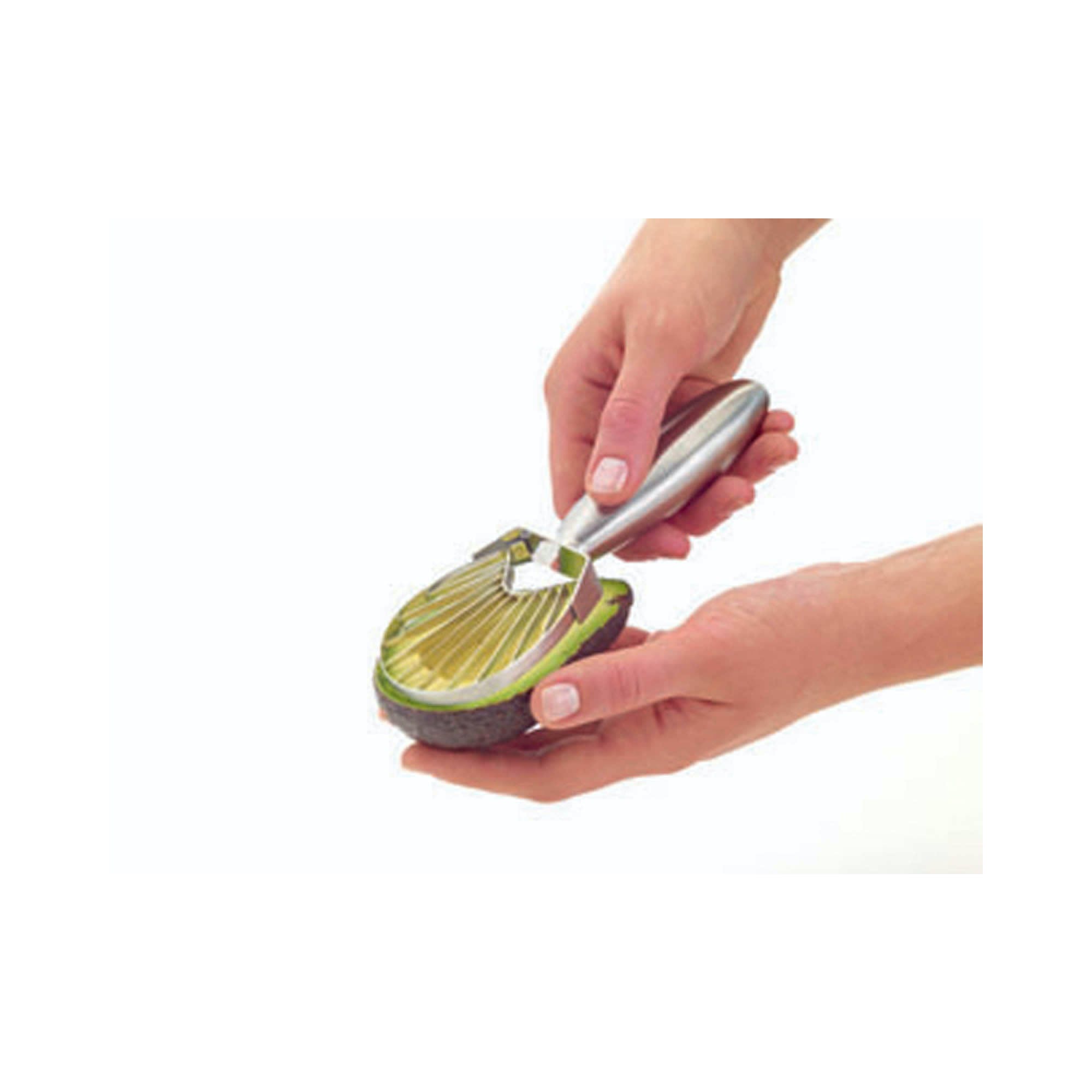 Premium Stainless Steel Avocado Slicer - 3-in-1 Kitchen Tool for Pitting, Slicing & Peeling Avocados - Perfect for Guacamole, Salads & Healthy Snacks