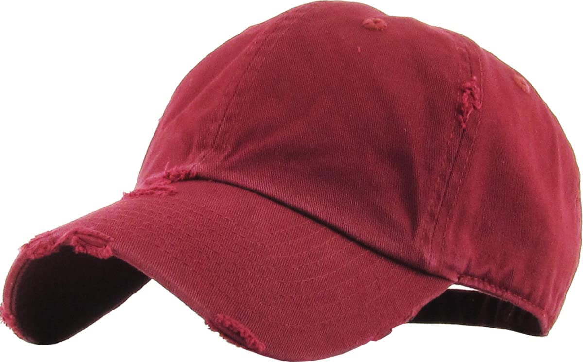 Distressed Baseball Cap KB4005 - Custom Embroidery & Monogram Hats for Men & Women | Personalized Caps for Sports, Fashion & Outdoor Activities