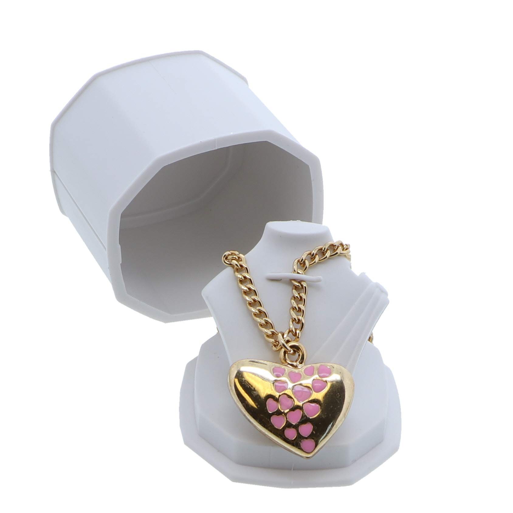 Li'Shay Small Jewelry Gift Box Set of 2 - Elegant Earring & Necklace Storage Case for Travel, Wedding, Birthday Gifts & Home Organization