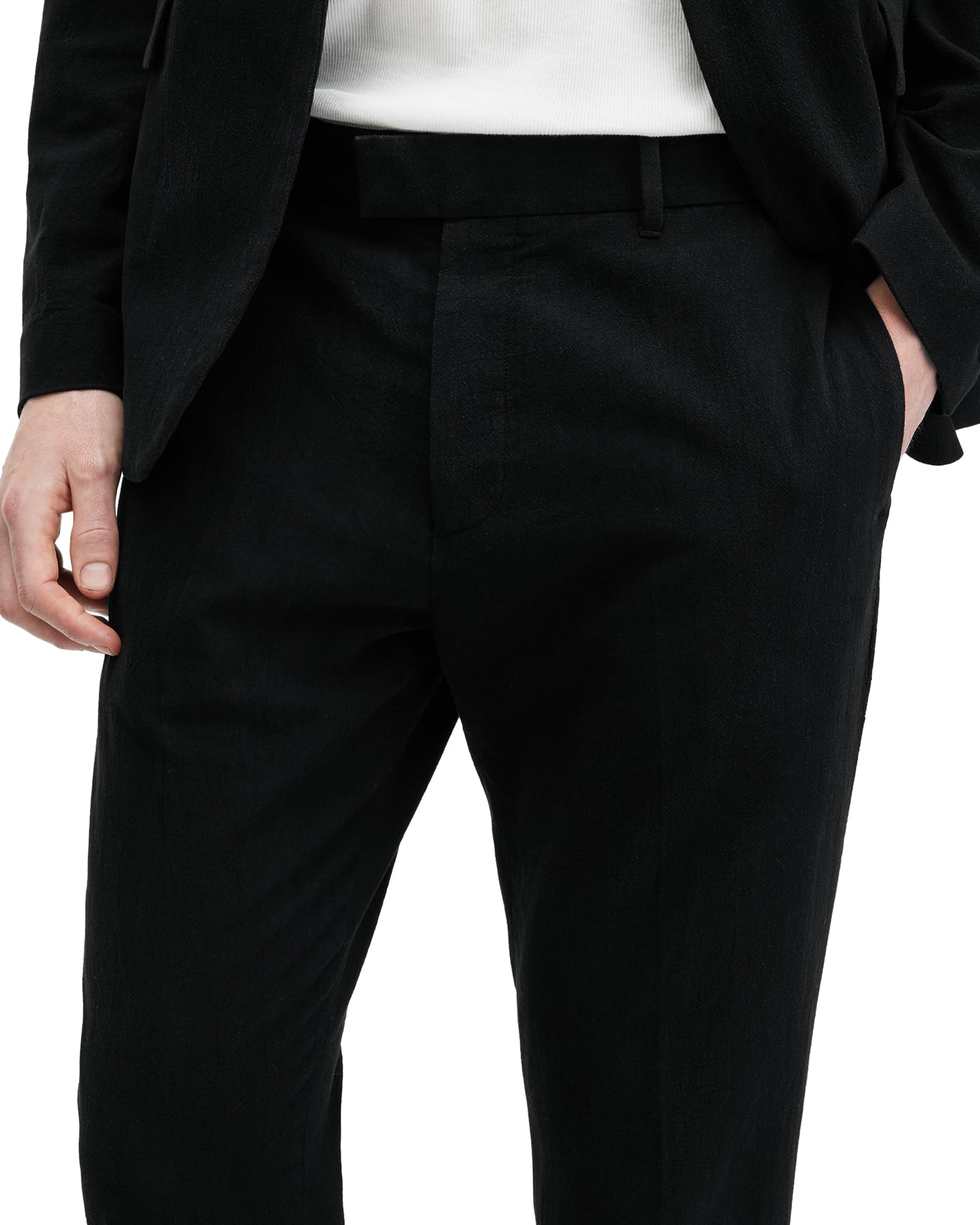 Men's Heron Tailored Straight Leg Dress Pants - Slim Fit Office Trousers for Business & Formal Occasions