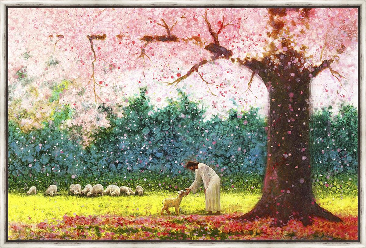 Large Green Pastures Landscape Wall Art - Nature Inspired Canvas Print for Living Room, Bedroom & Office Decor