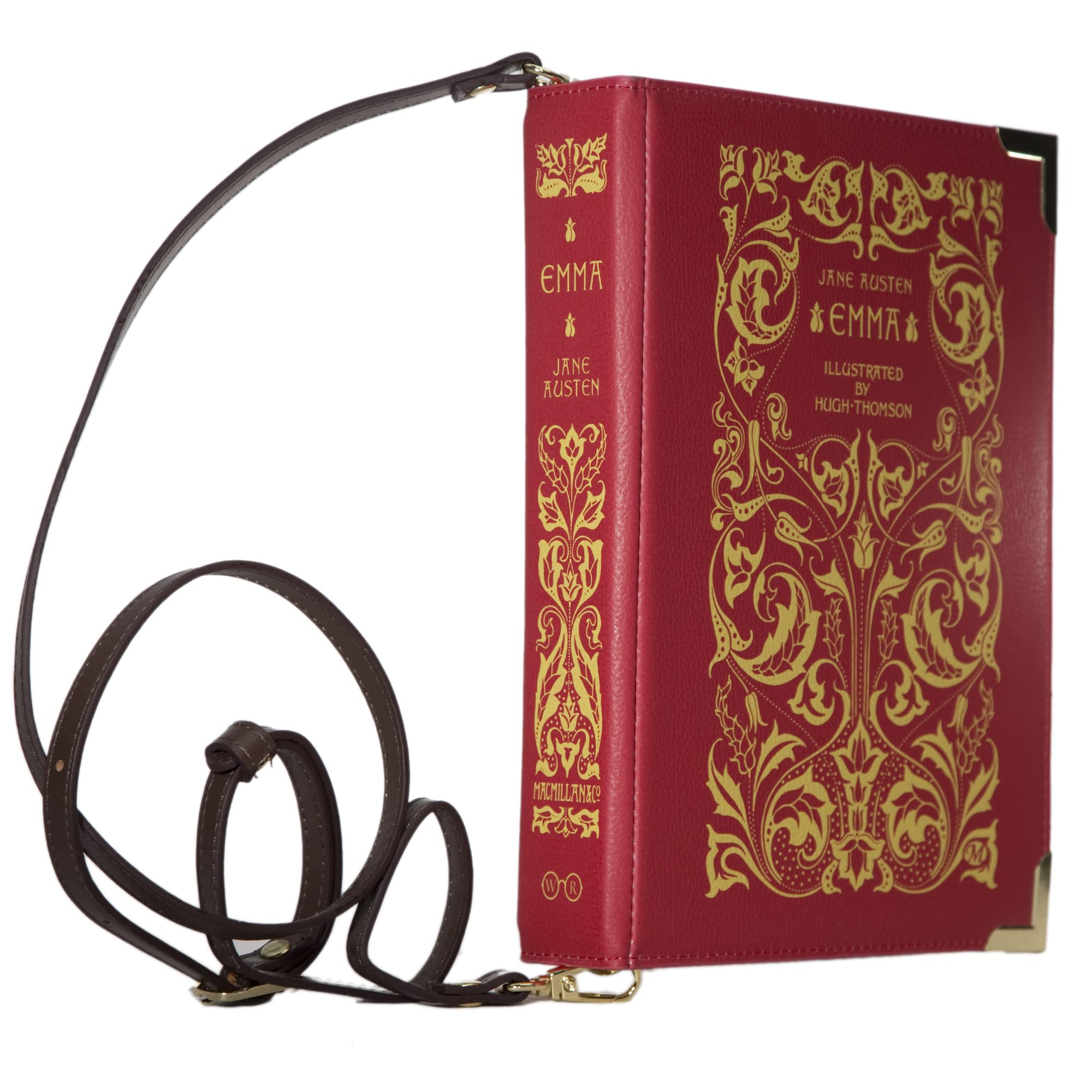Well Read Co Vegan Leather Crossbody Purse for Women - Emma Large Book Lover Handbag - Perfect for Reading, Travel & Everyday Use