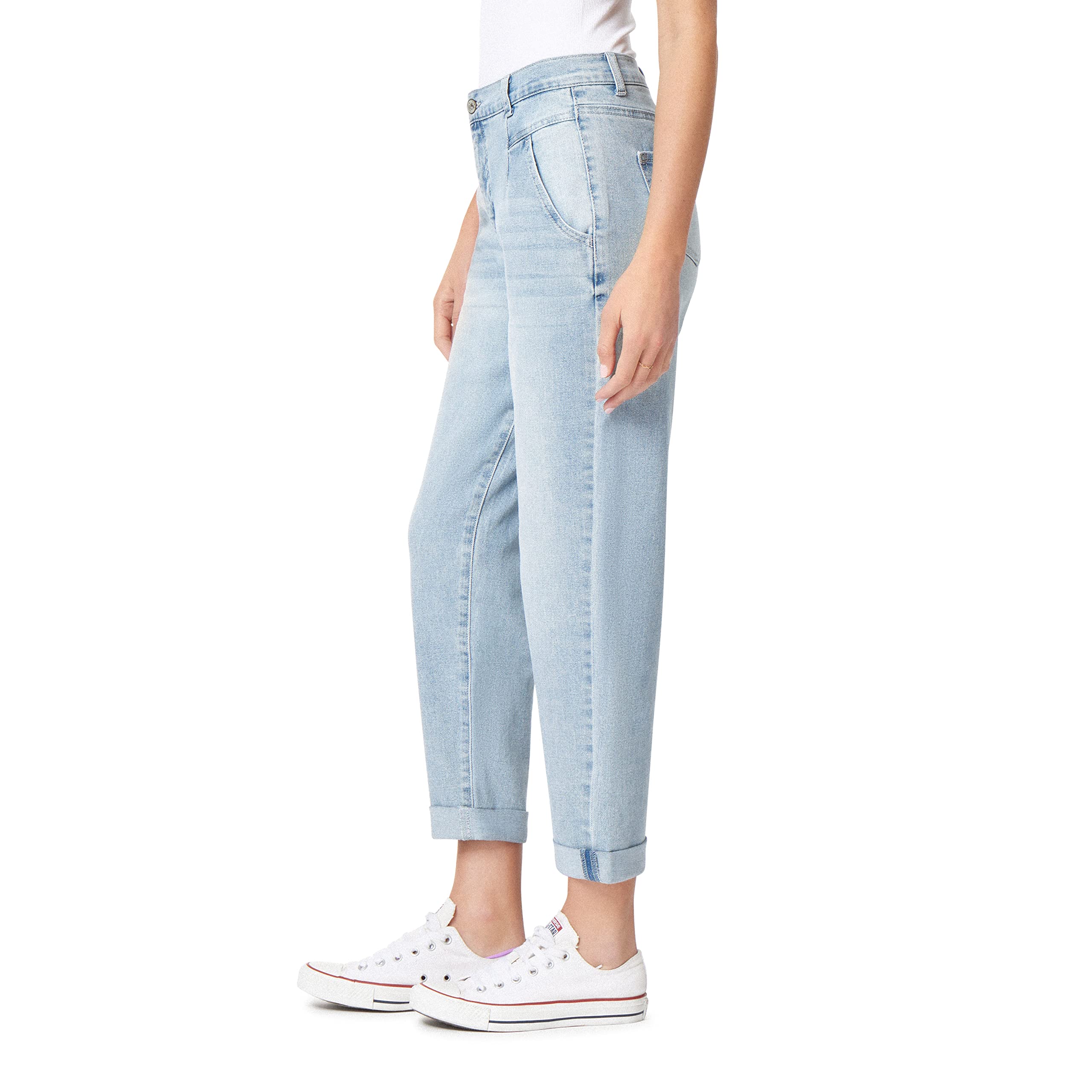 Fearless Curvy High Rise Barrel Jeans for Women - Insta Stretch Comfort & Flattering Fit | Perfect for Casual Outfits, Date Nights & Everyday Wear