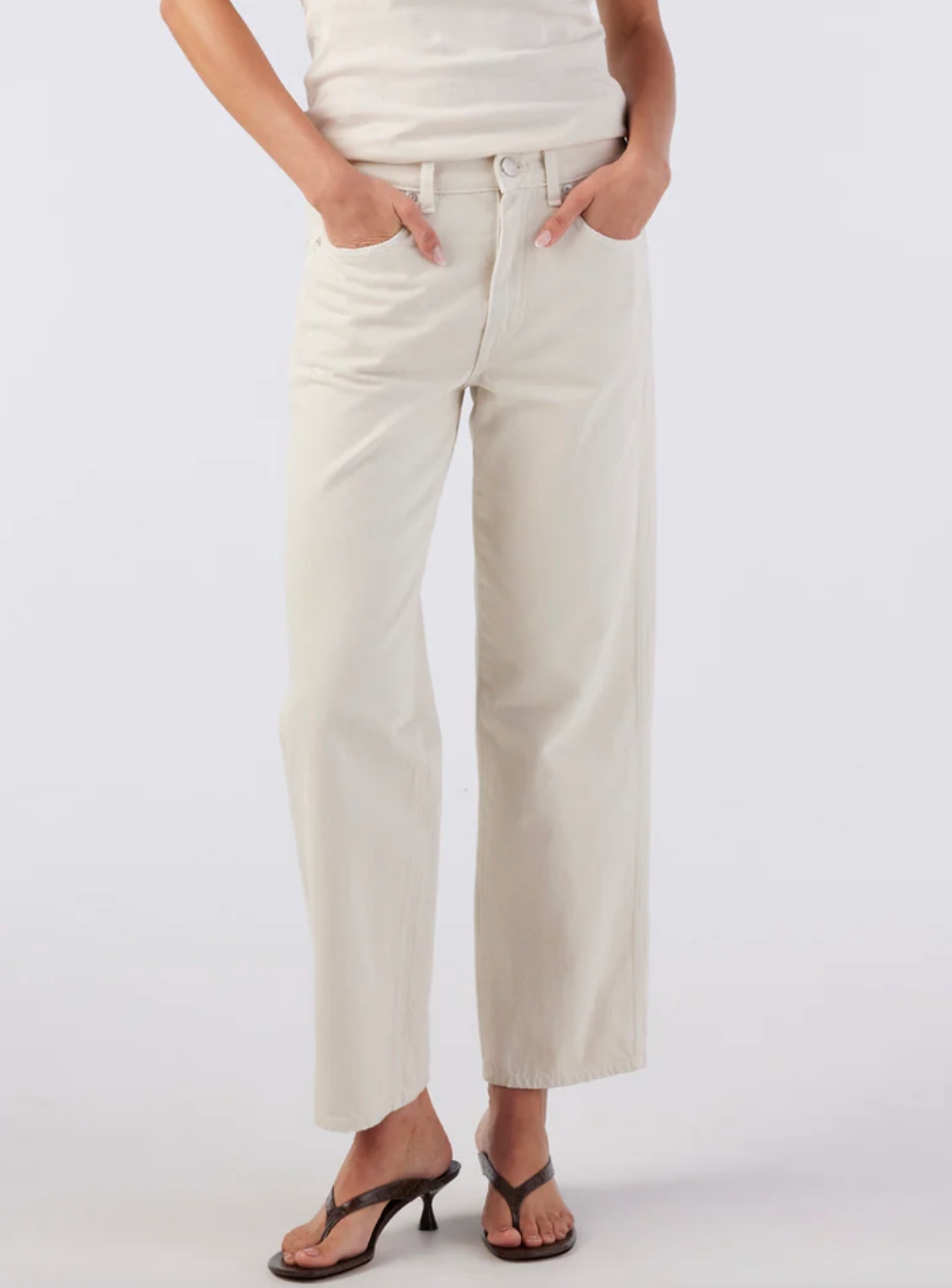 Amo Billie Women's Loose Fit Straight Leg Jeans - Comfortable High Waist Denim Pants for Casual Wear & Everyday Outfits