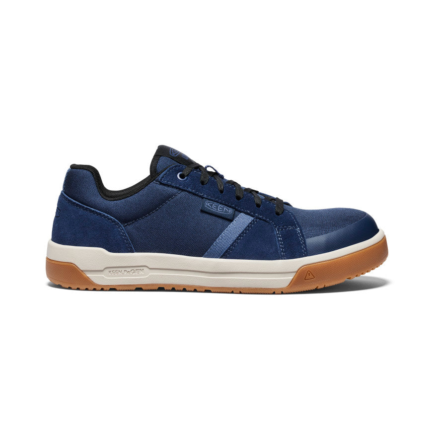 Kenton Men's Carbon Toe Work Shoes - Navy/Gum Color | Durable Safety Footwear for Construction, Warehouse & Industrial Work