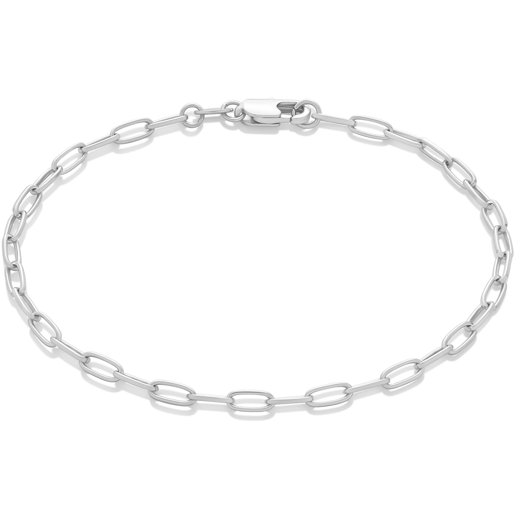 Amazon Essentials 14K Gold Paperclip Chain Bracelet for Women - Dainty Minimalist Jewelry for Everyday Wear, Layering & Gifting