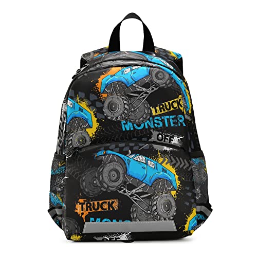 Blue Cool Monster Truck
