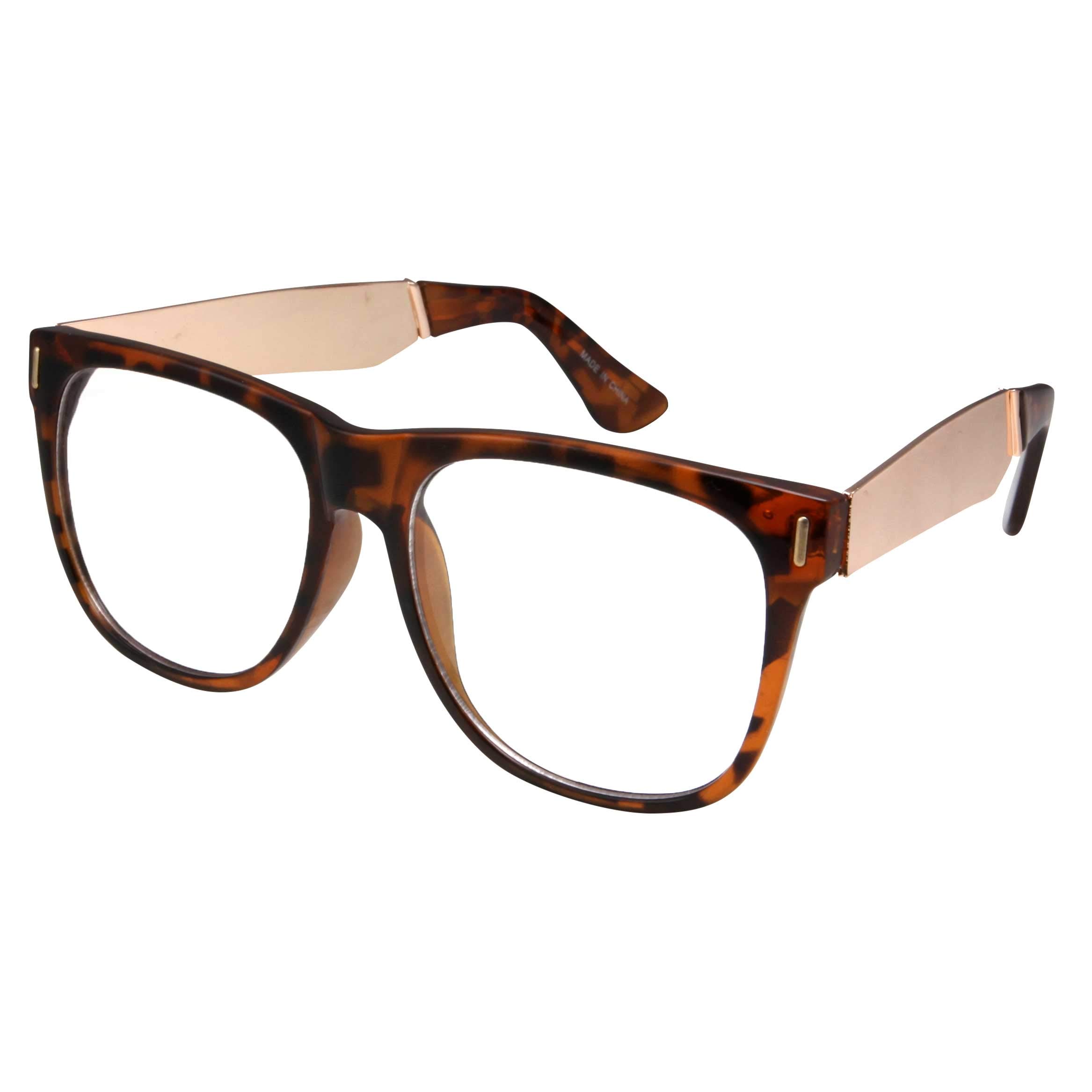Stylish Large Oversized Fashion Sunglasses with Metal Temples - UV Protection for Women & Men - Perfect for Beach, Driving & Outdoor Activities