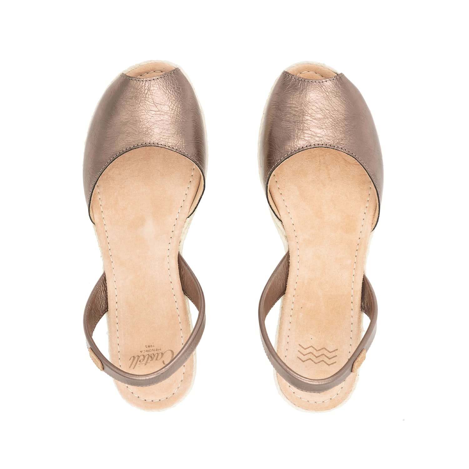 Women's Standard Leather Menorcan Sandals with Metallic Accents - Comfortable & Stylish for Beach, Vacation, and Summer Outfits