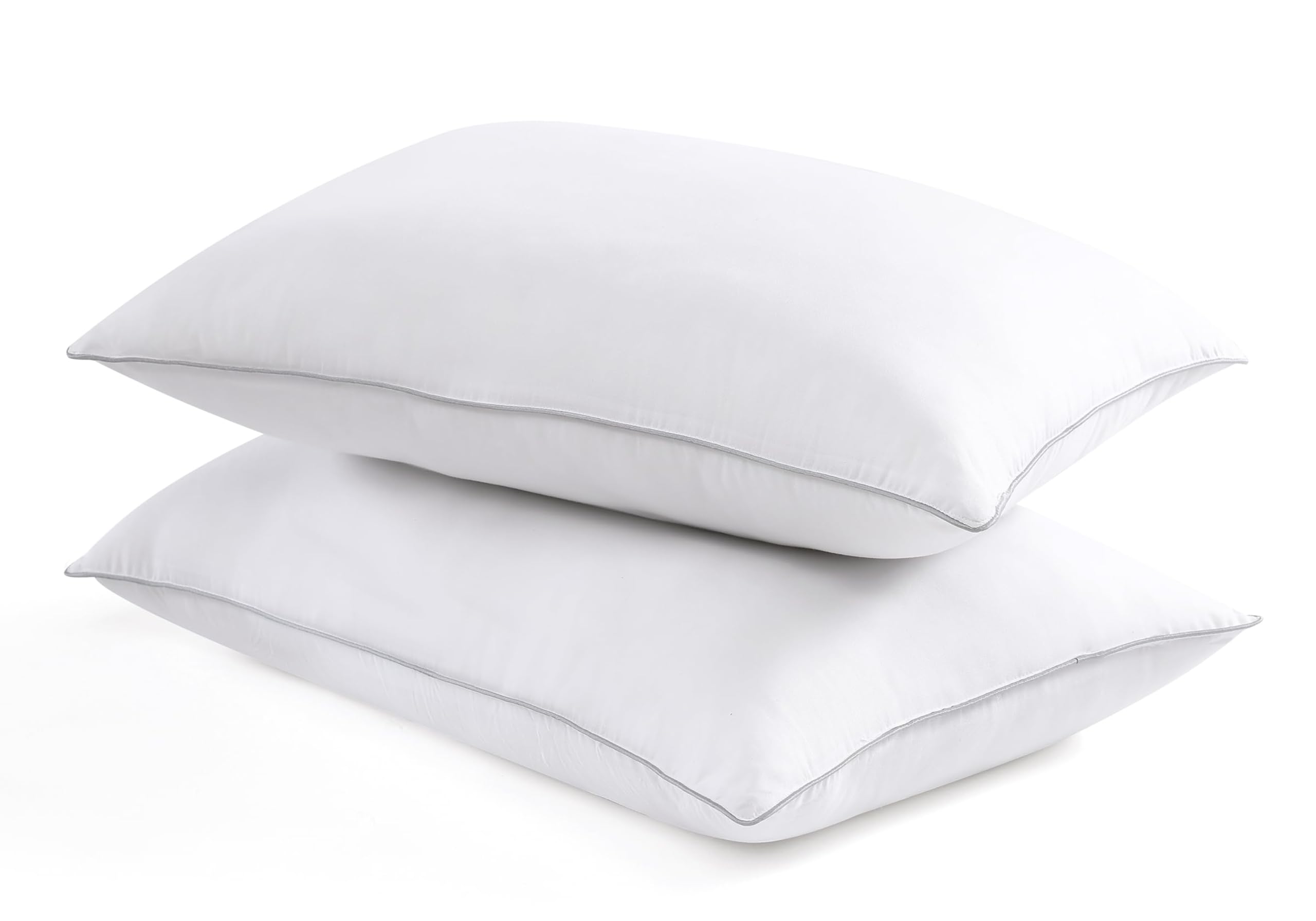 Luxury Firm Bed Pillows Set of 4 - Soft & Cozy for Side, Back Sleepers - Home & Hotel Use