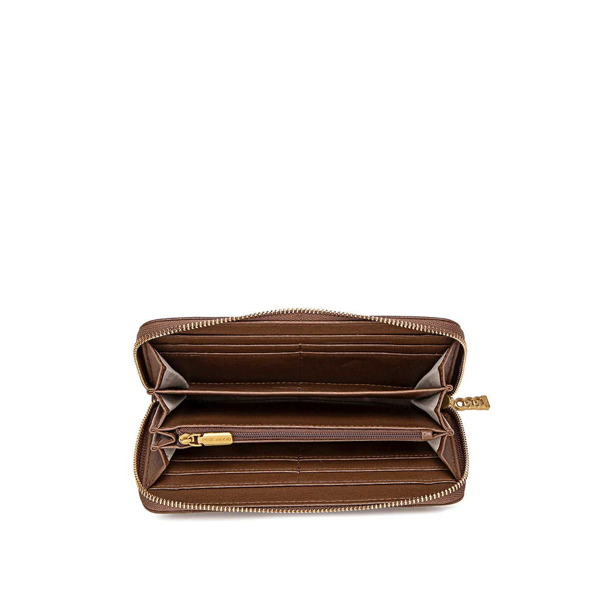 Mae Zip Wallet Bag in Espresso Pebbled Leather - Stylish Crossbody Purse for Women, Perfect for Travel, Shopping & Everyday Use