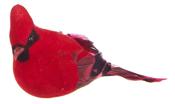 5.5 Inch Clip-On Yuletide Cardinal Ornament - Festive Christmas Tree Decoration for Holiday Home Decor & Party Gifts