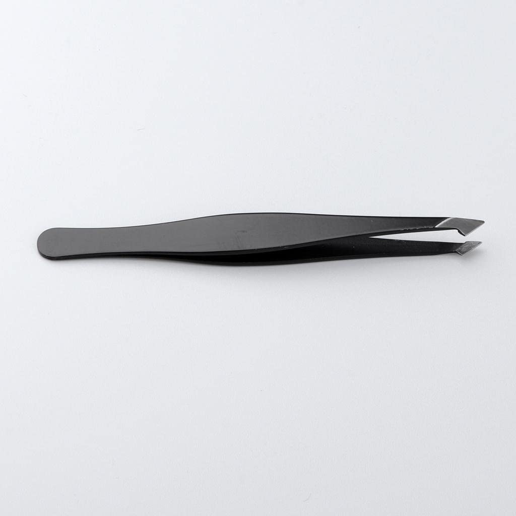 Professional Eyelash Extension Tweezers - Titanium Steel Curved Tip Tweezers for False Eyelash Application | Sharp & Precise Grip | Perfect for Salon, Home Use & DIY Lash Extensions