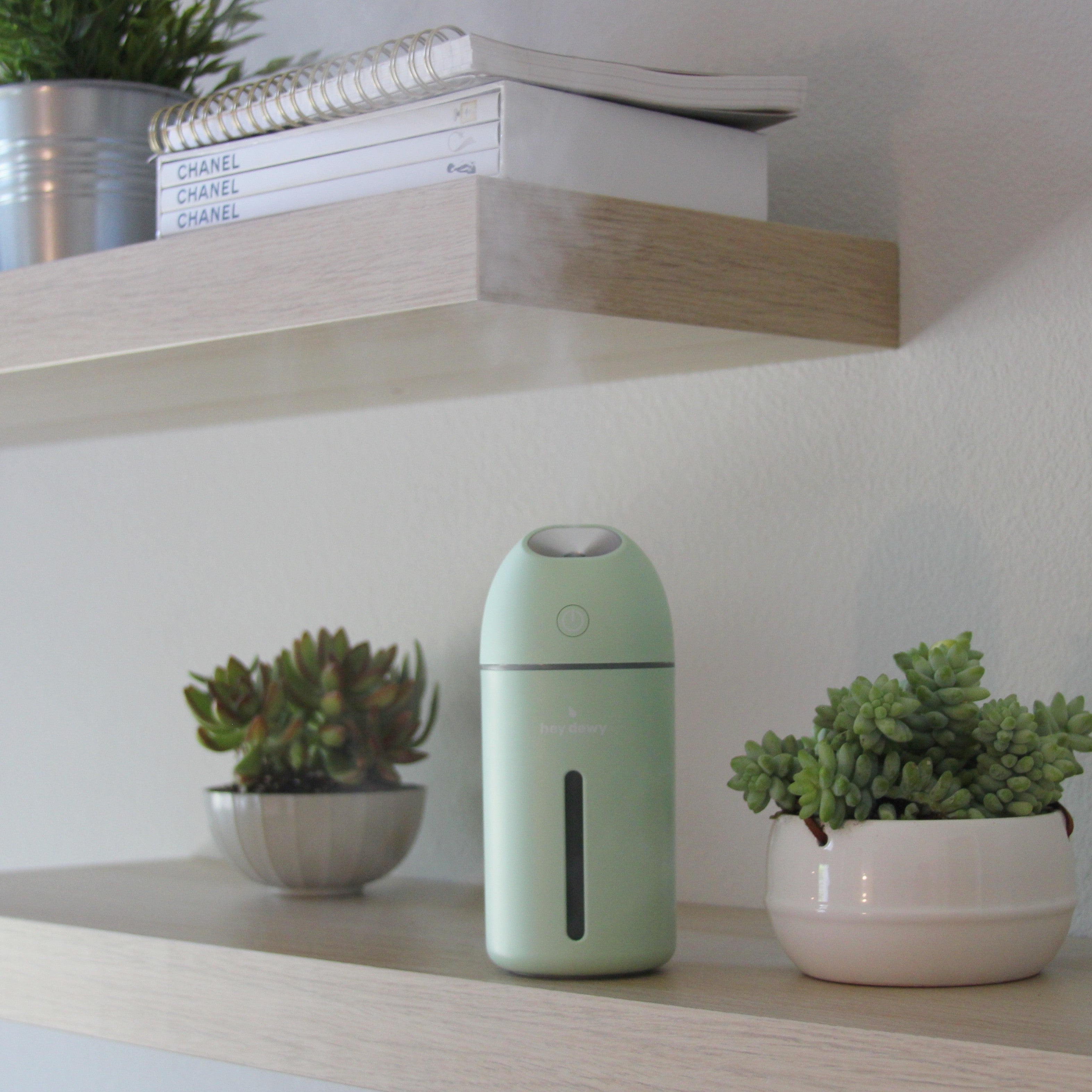 Hey Dewy Wireless Facial Humidifier - Portable USB Rechargeable Moisturizing Device for Dry Skin Care - Perfect for Home, Office & Travel Use