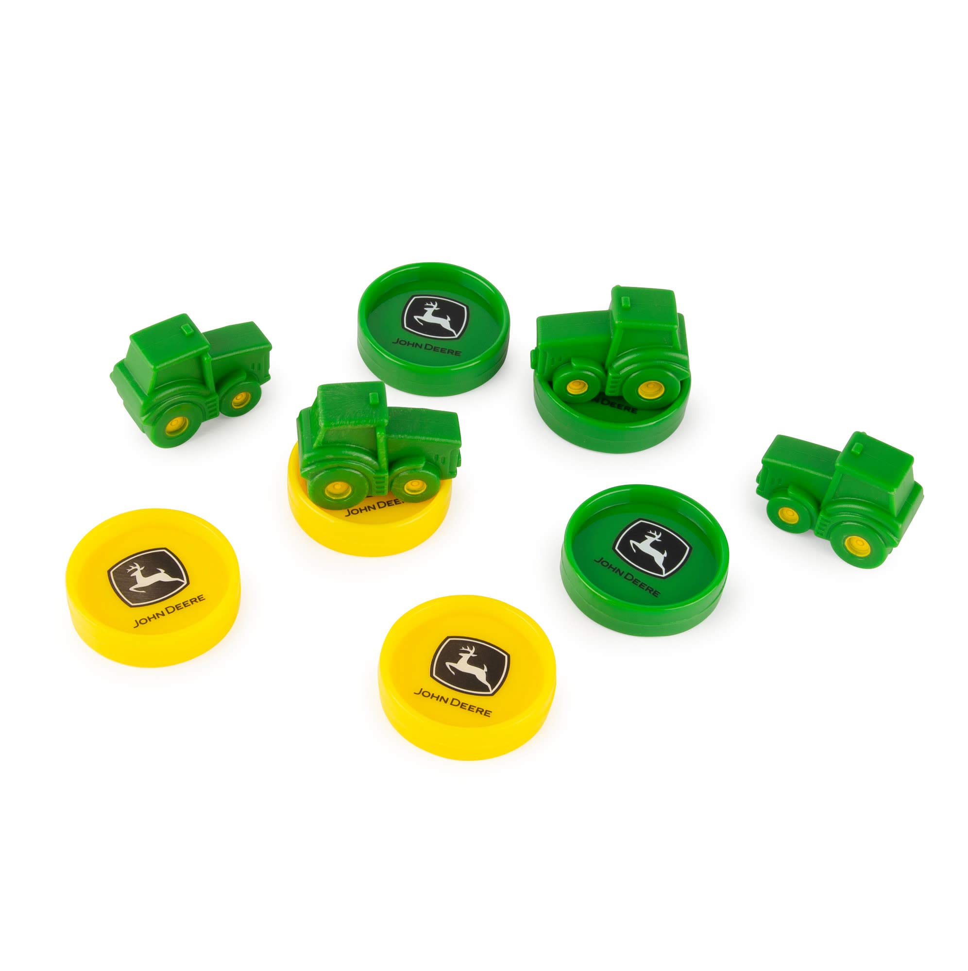 John Deere Checkers Game - Farm-Themed Board & Tractor Kings for Kids 6+ - Fun Family Strategy Game for Indoor Play