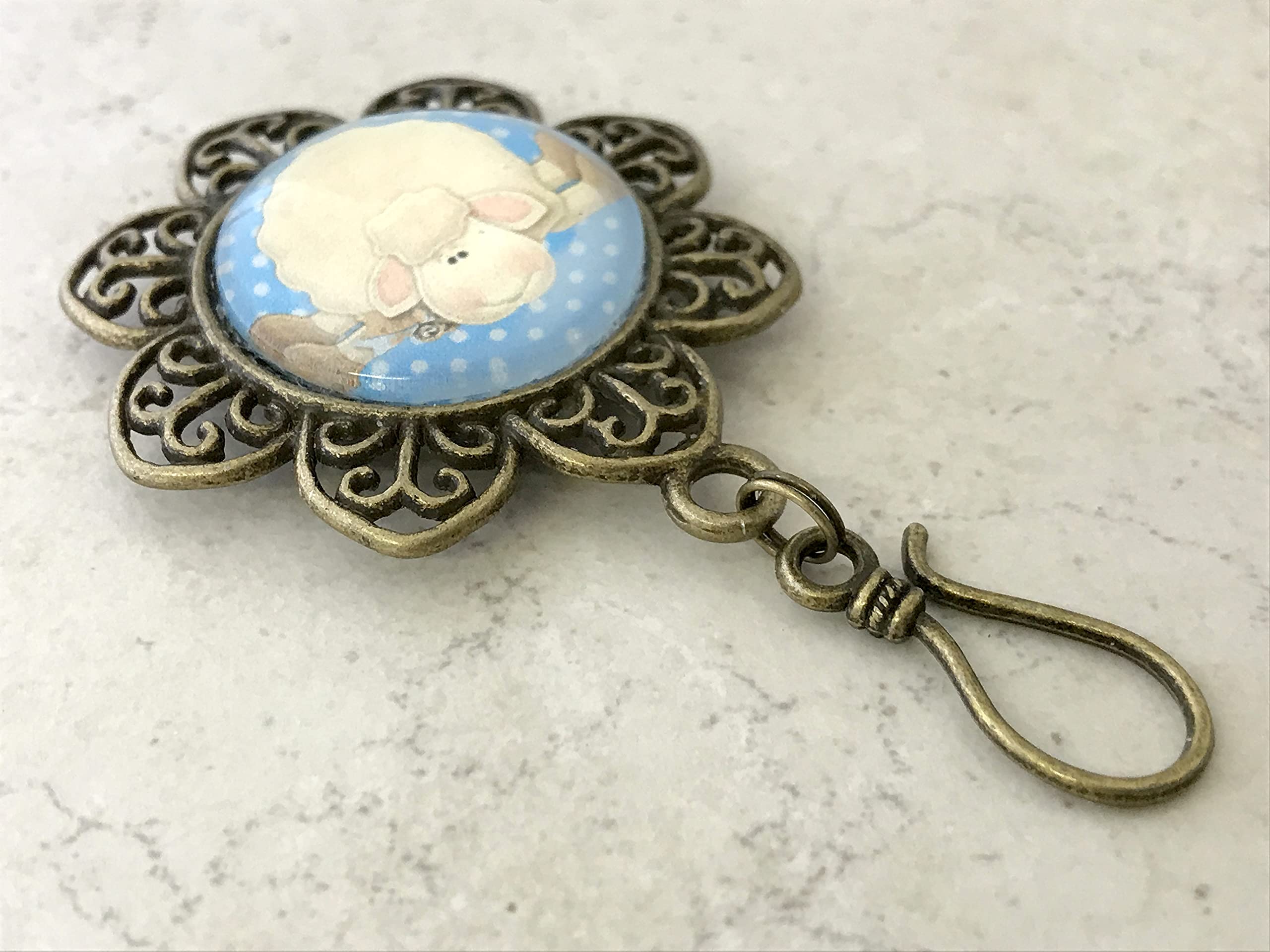 Premium Portuguese Knitting Pins - Handcrafted Sheep Design for Knitters | Perfect for DIY Yarn Crafts, Scarf & Sweater Making