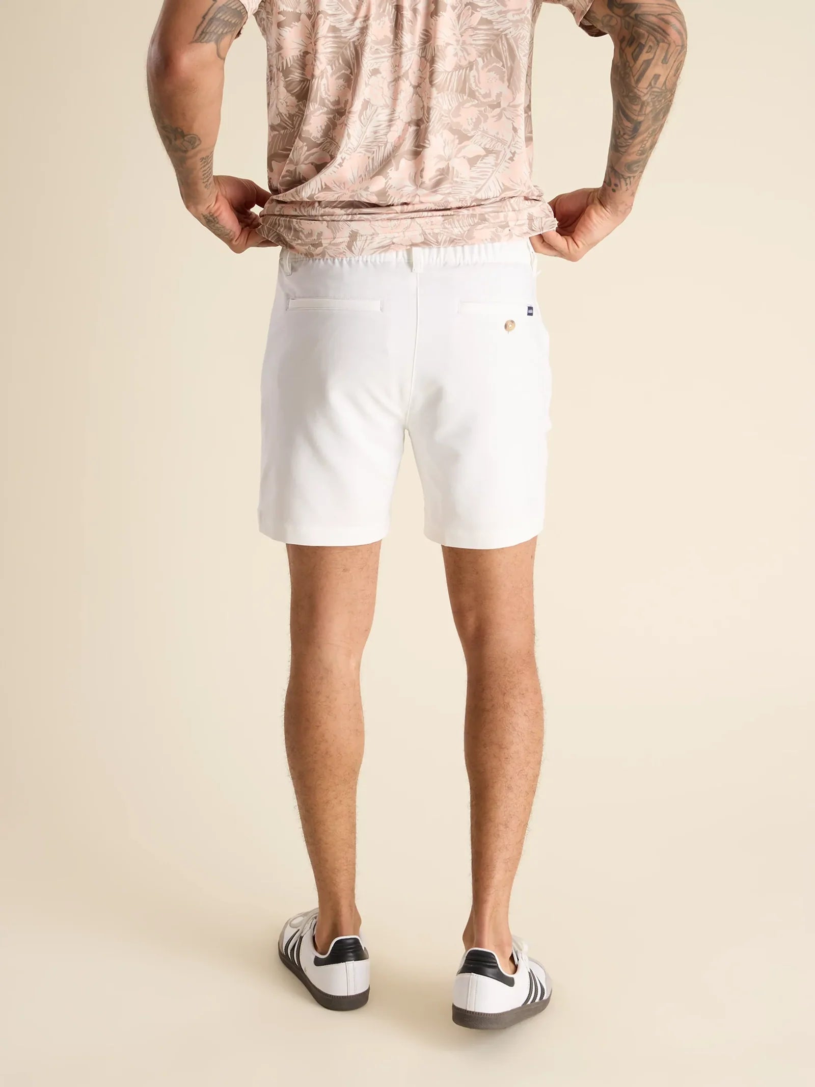 Chubbies 6 Inch The Vannas Performance Shorts for Men - Pure White | Quick-Dry Athletic Shorts for Running, Gym & Outdoor Activities