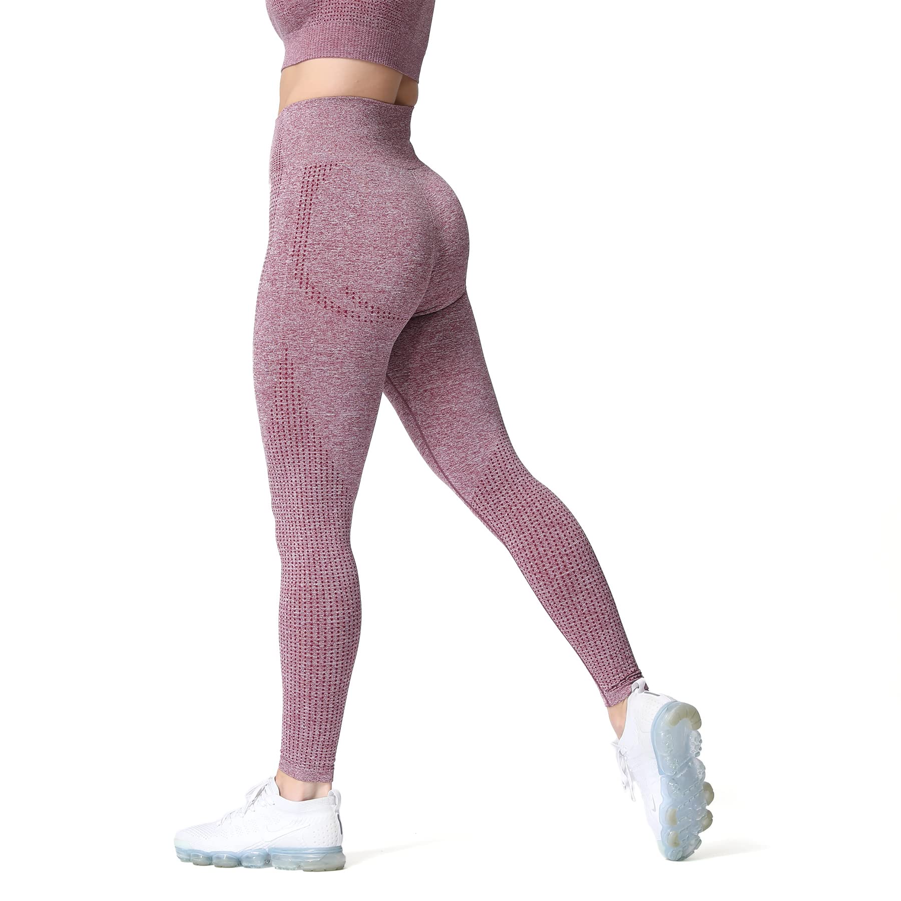 Aoxjox High Waist Yoga Pants for Women - Seamless Workout Leggings 24