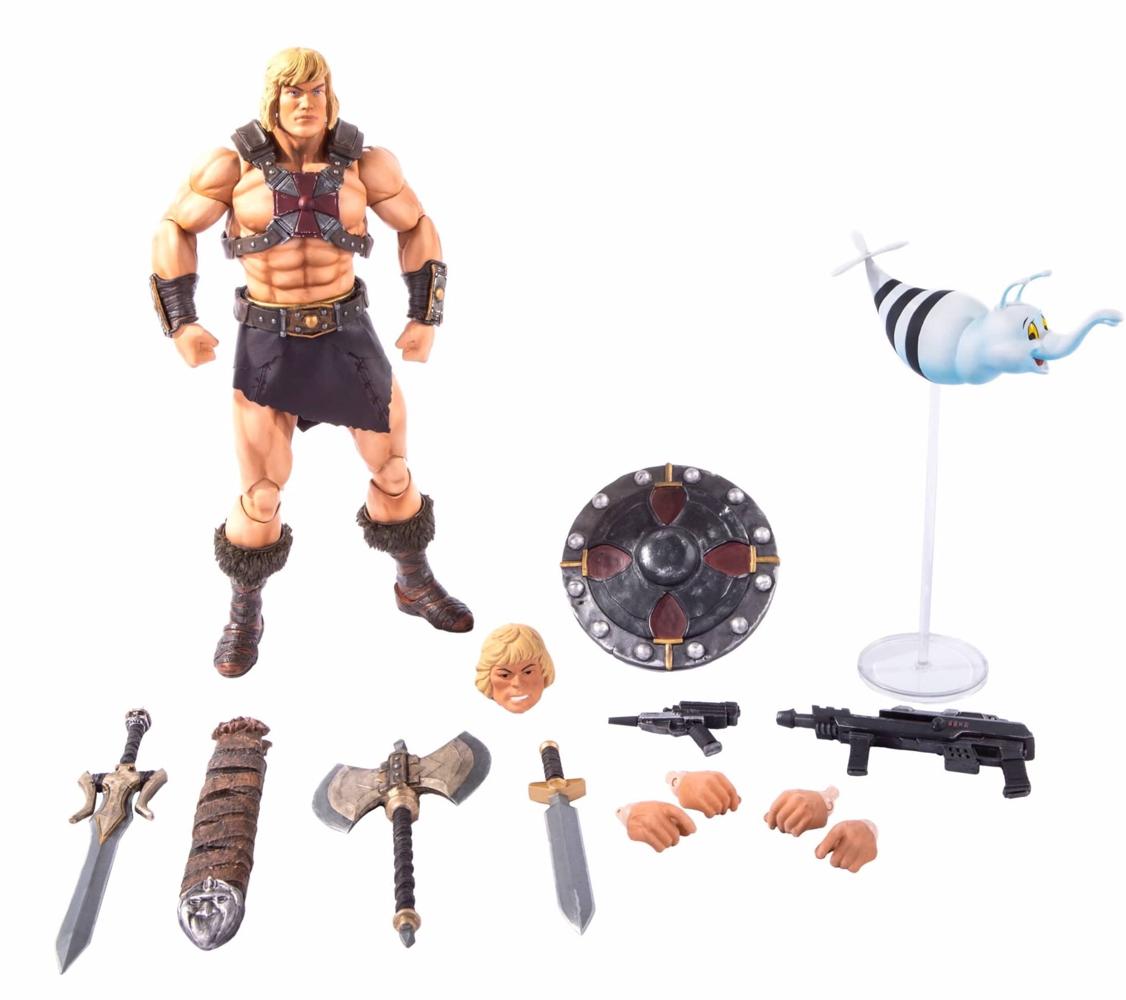 He-Man 1/6 Scale Action Figure Collectible - Masters of the Universe Classic Hero Toy for Display & Play - Perfect for Collectors, Fans, and Home Decor
