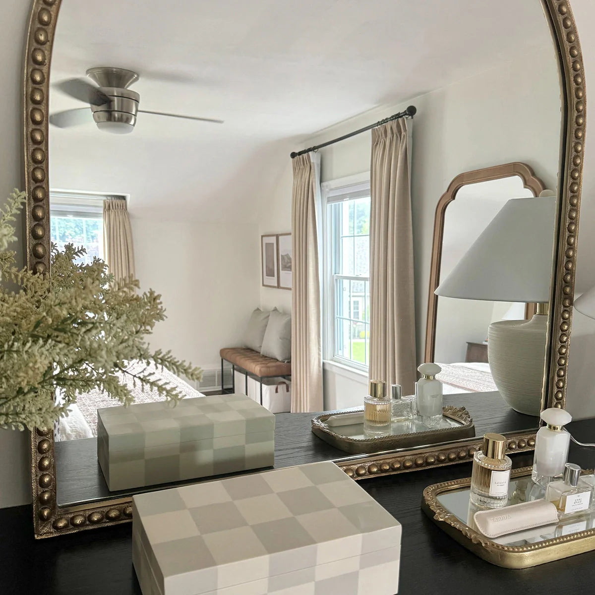 Pinch Pleated Blackout Curtains - 100% Linen Memory Trained Drapes in Khaki | Modern Custom Window Treatments for Light Control & Privacy | Perfect for Living Rooms, Bedrooms & Home Offices