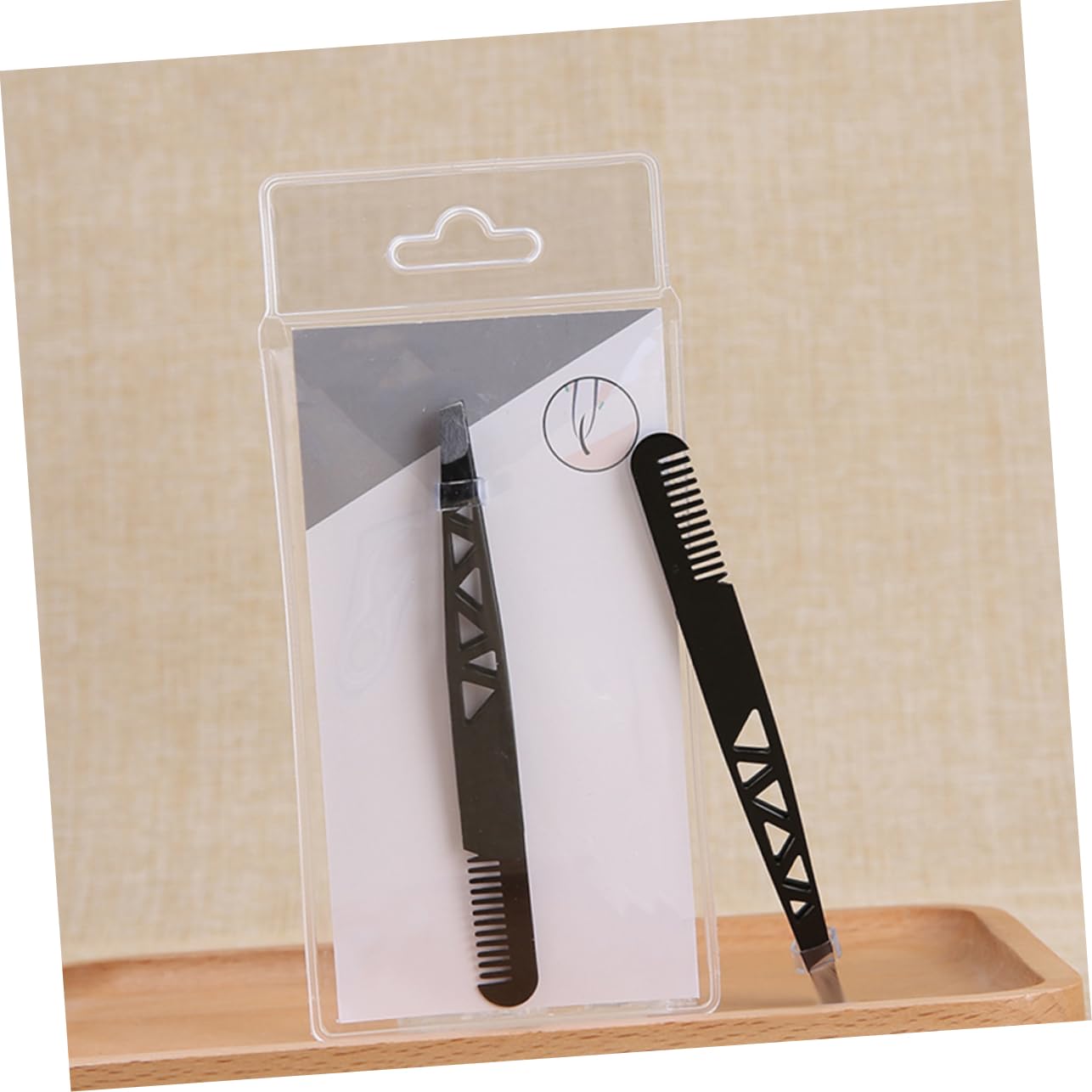 4 Pcs Professional Slant Tweezers Set - Stainless Steel Eyebrow Plucker, Ingrown Hair & Ear Hair Remover, Precision Grooming Tools (Black, 10x1cm) - Perfect for Eyebrow Shaping, Facial Hair Removal & Personal Grooming Kit
