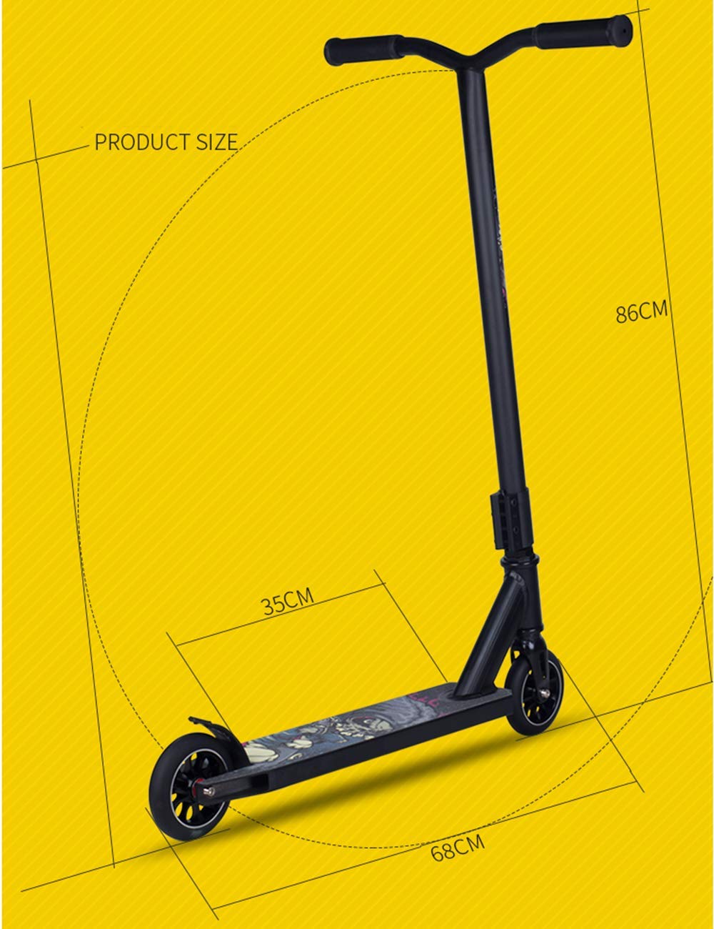 Stunt Scooter Pro - Durable Semi-Pro Kick Scooter for Tricks & Freestyle Riding | Easy Assembly for Adults & Kids | Perfect for Street Stunts, Skate Parks & Commuting
