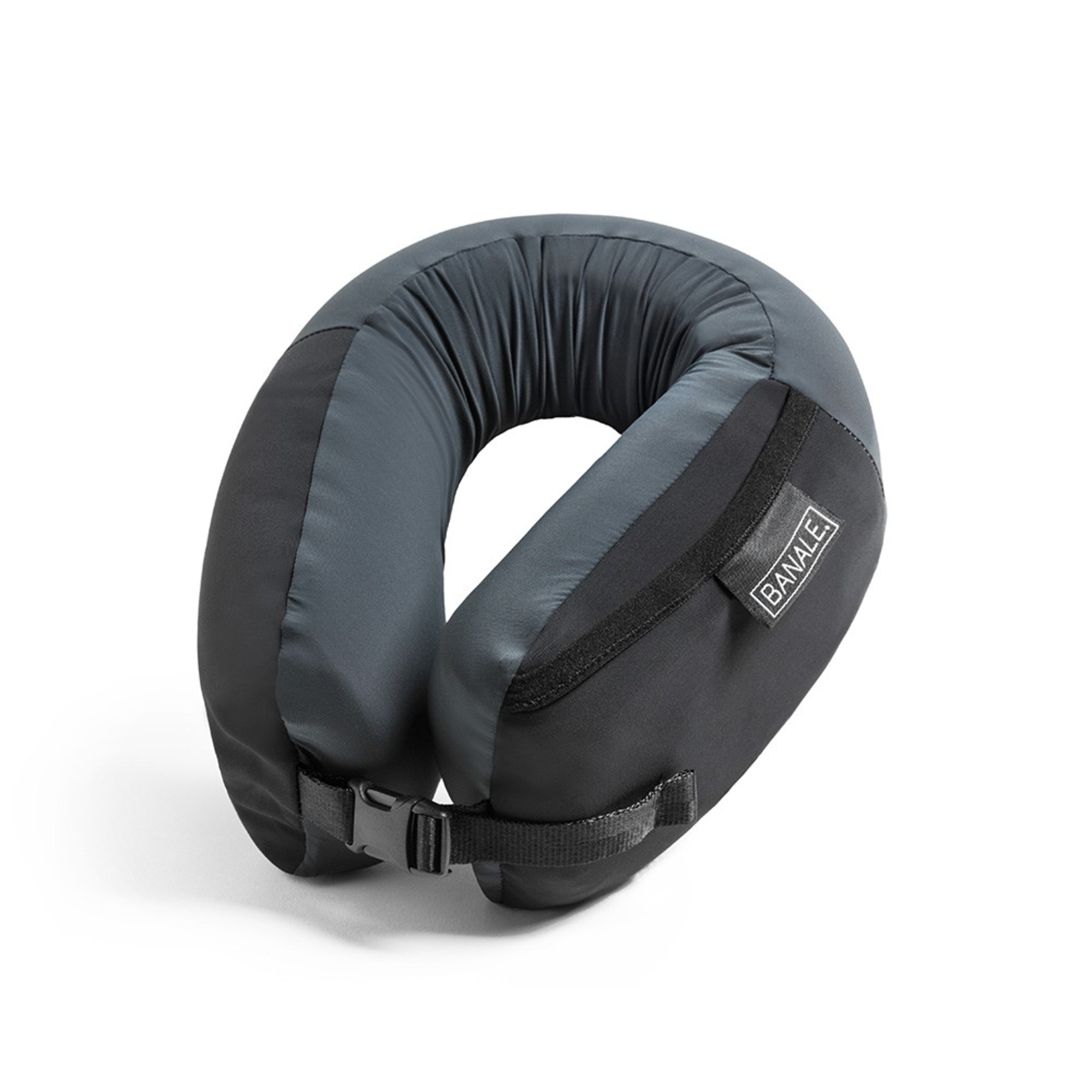 BANALE Travel Neck Pillow BAN022 (Black) - Comfortable Support for Airplane, Car, and Office Use