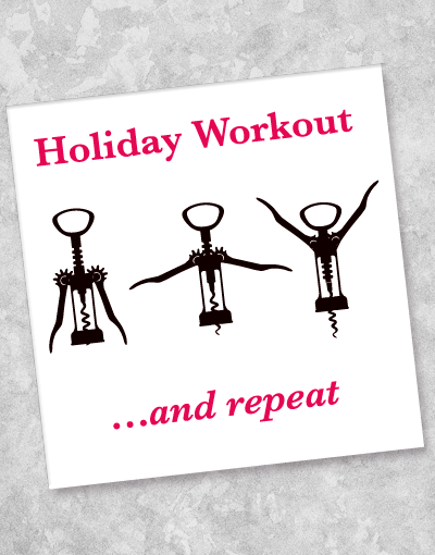 Premium Holiday Workout Beverage Napkins - 40 Count Disposable Party Napkins for Christmas, New Year & Fitness Events - Perfect for Gyms, Parties & Home Celebrations