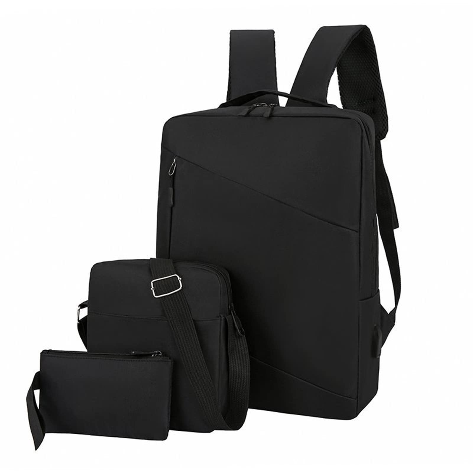 Stylish 3-Piece Travel Backpack Set - Laptop Business Bag & Casual Shoulder Bag for Work, School & Travel | Durable & Water-Resistant | Perfect for Commuting, Office & Weekend Getaways