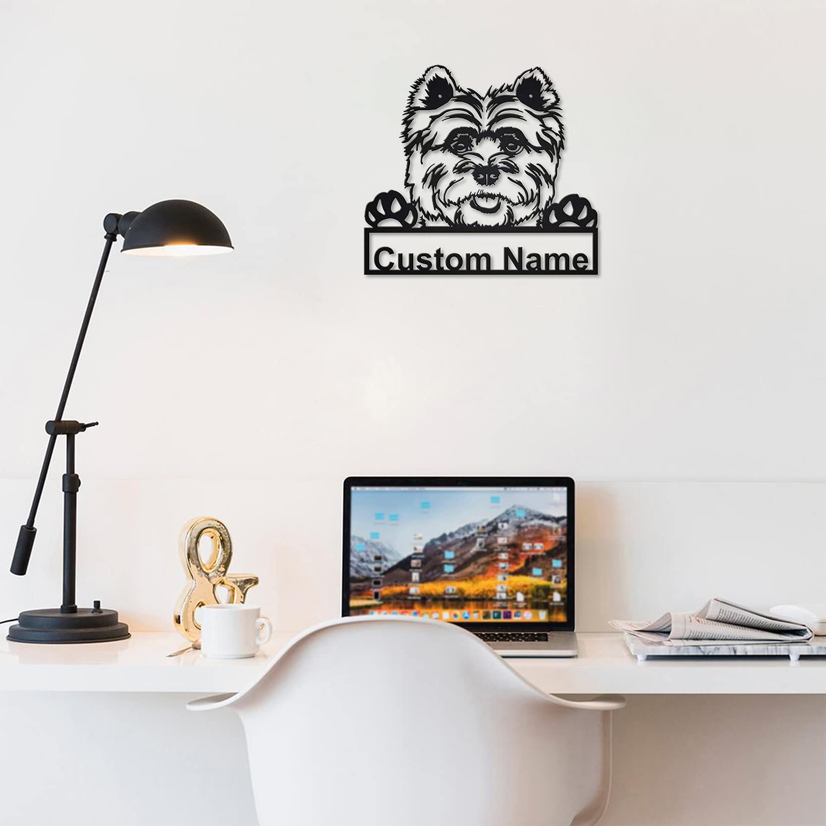 Custom Cairn Terrier Dog Metal Sign Art - Personalized Pet Gift for Dog Lovers - Funny Animal Wall Decor for Home, Office & Birthday Presents