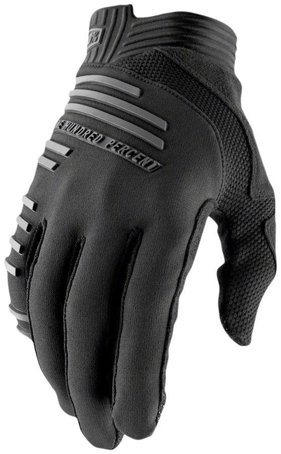 100% R Core Gloves - Black Full Finger Men's XL Work Gloves for Construction, Gardening & Outdoor Activities