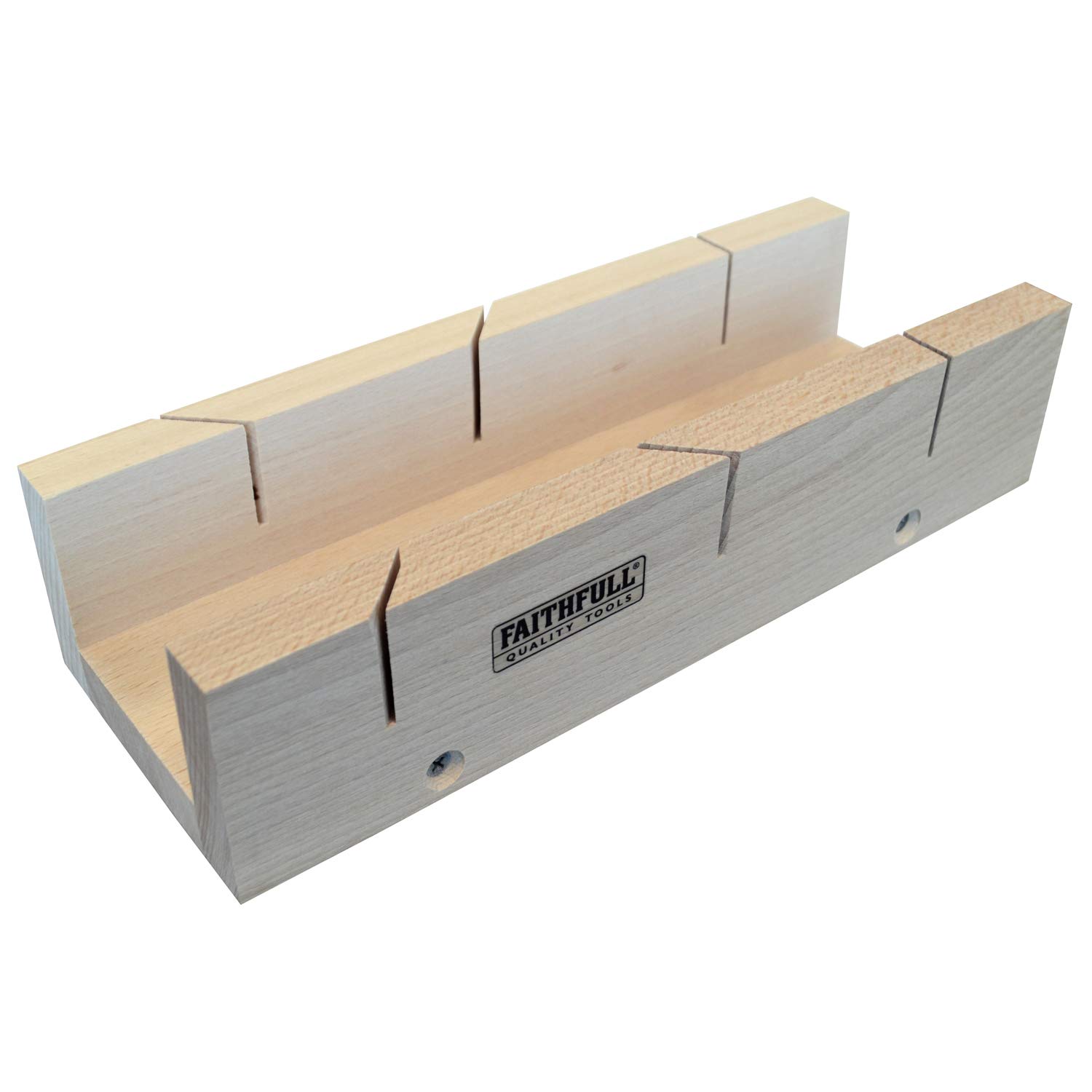 12-Inch Mitre Box - Precision Woodworking Tool for Perfect 45 & 90 Degree Cuts | DIY Projects, Carpentry & Home Improvement