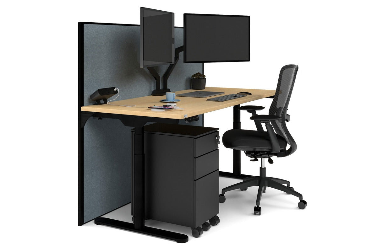 Flexi Premium Height Adjustable Single Workstation [1800L x 700W] - Ergonomic Standing Desk for Home Office, Gaming & Study - Electric Sit Stand Desk with Memory Function