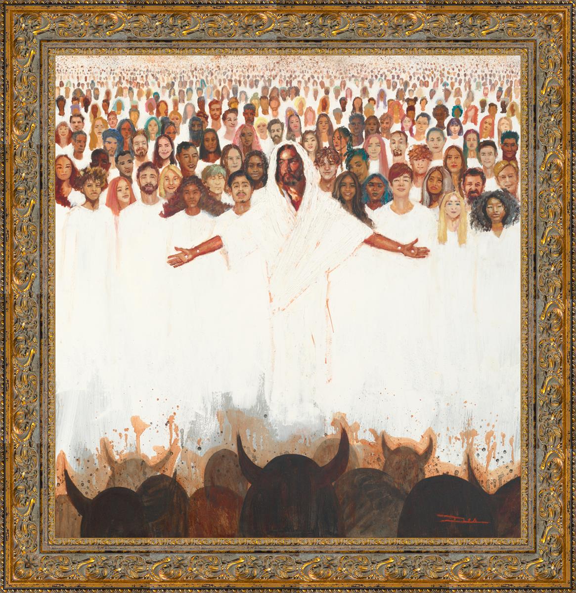 Fear Not, For They That Be With Us Are More - Inspirational Christian Wall Art for Home & Office Decor - Perfect for Living Room, Bedroom, or Gift Giving