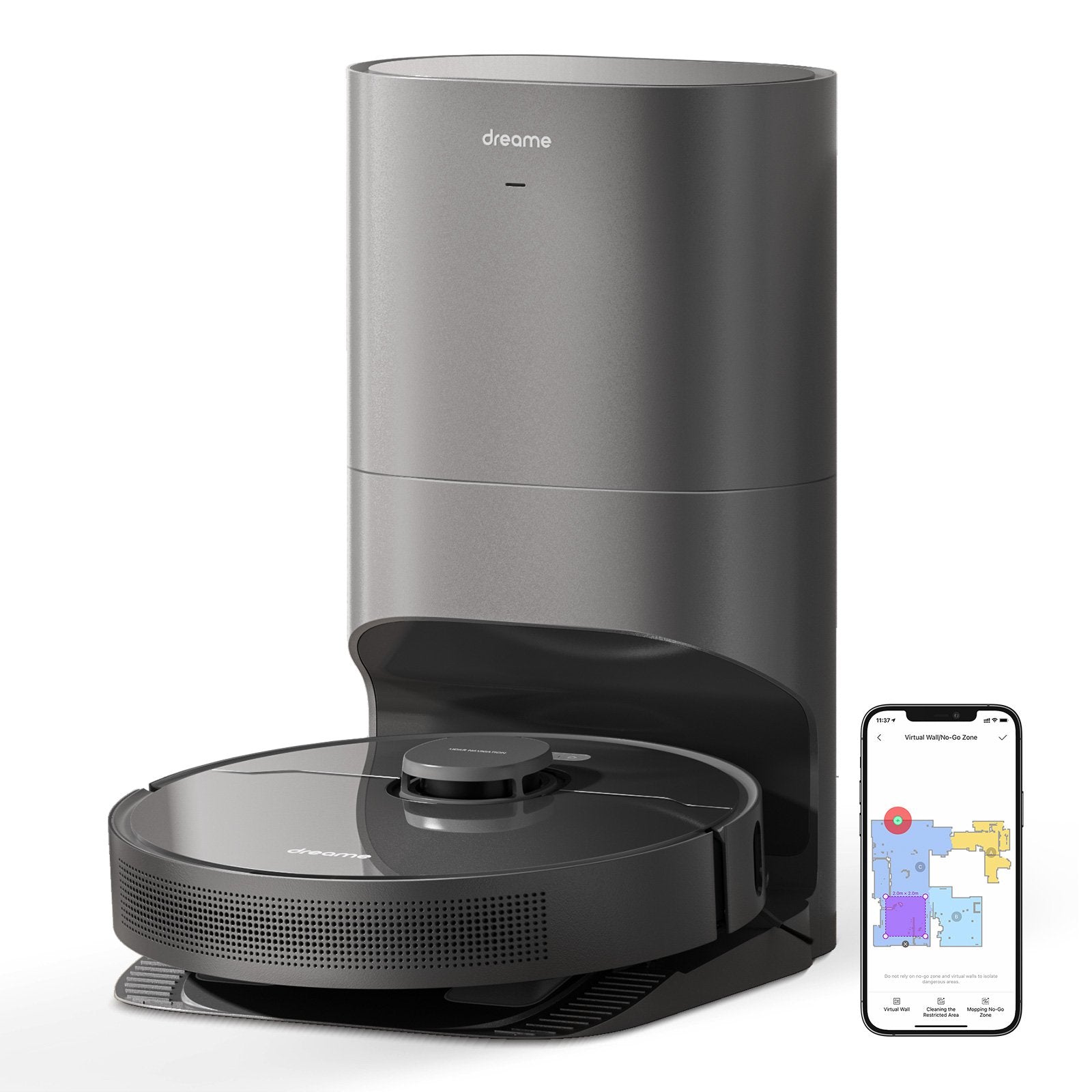 Dreame Z10 Pro Robot Vacuum and Mop with Auto Empty Dock - Smart Self-Cleaning Robotic Vacuum Cleaner for Hardwood Floors & Carpets - Perfect for Pet Hair, Daily Cleaning in Homes & Apartments
