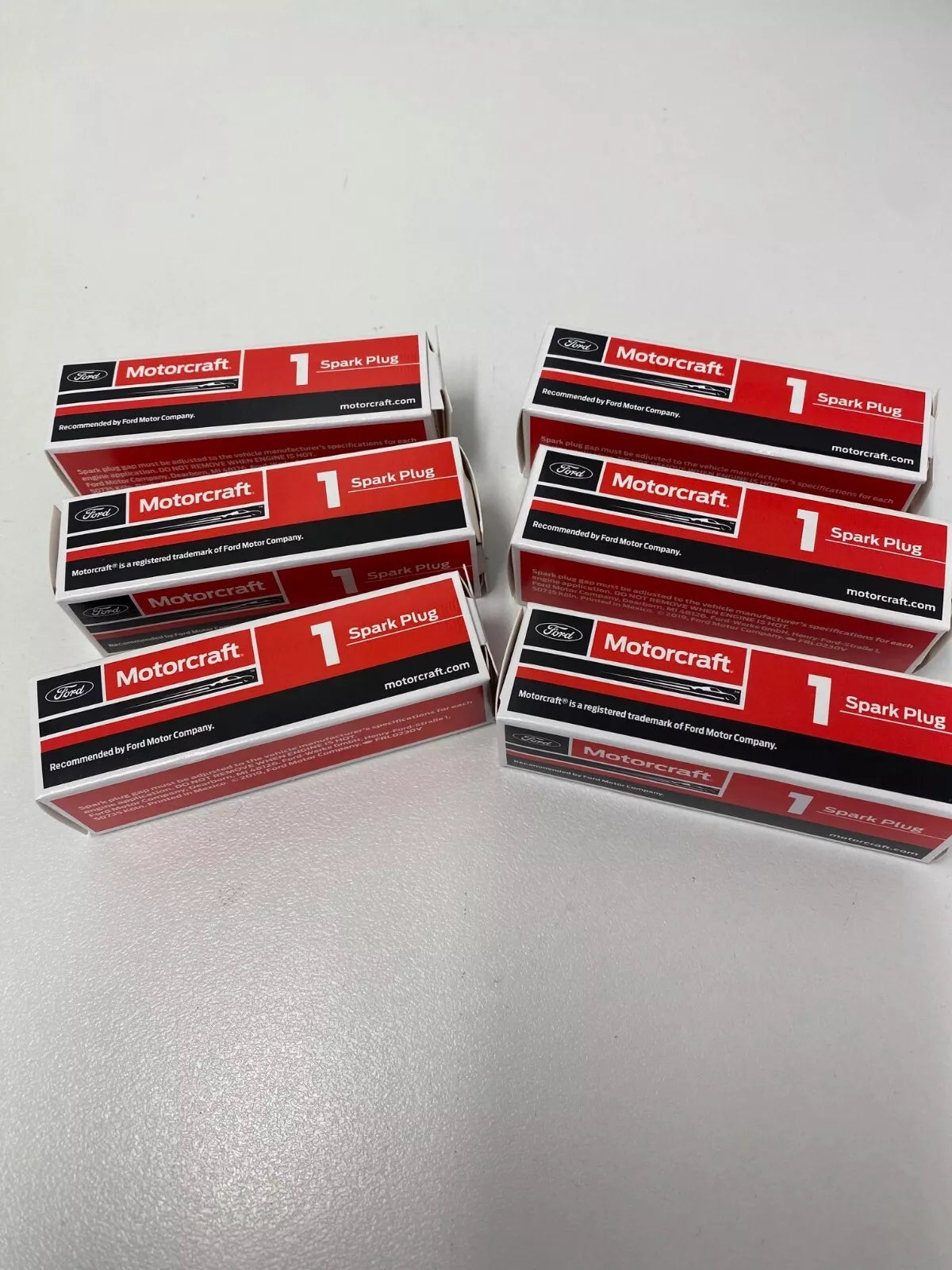Genuine Motorcraft OEM BA BF FG Spark Plugs - Set of 6 for Ford, Lincoln & Mercury Vehicles - Perfect for Engine Tune-Up & Performance Enhancement