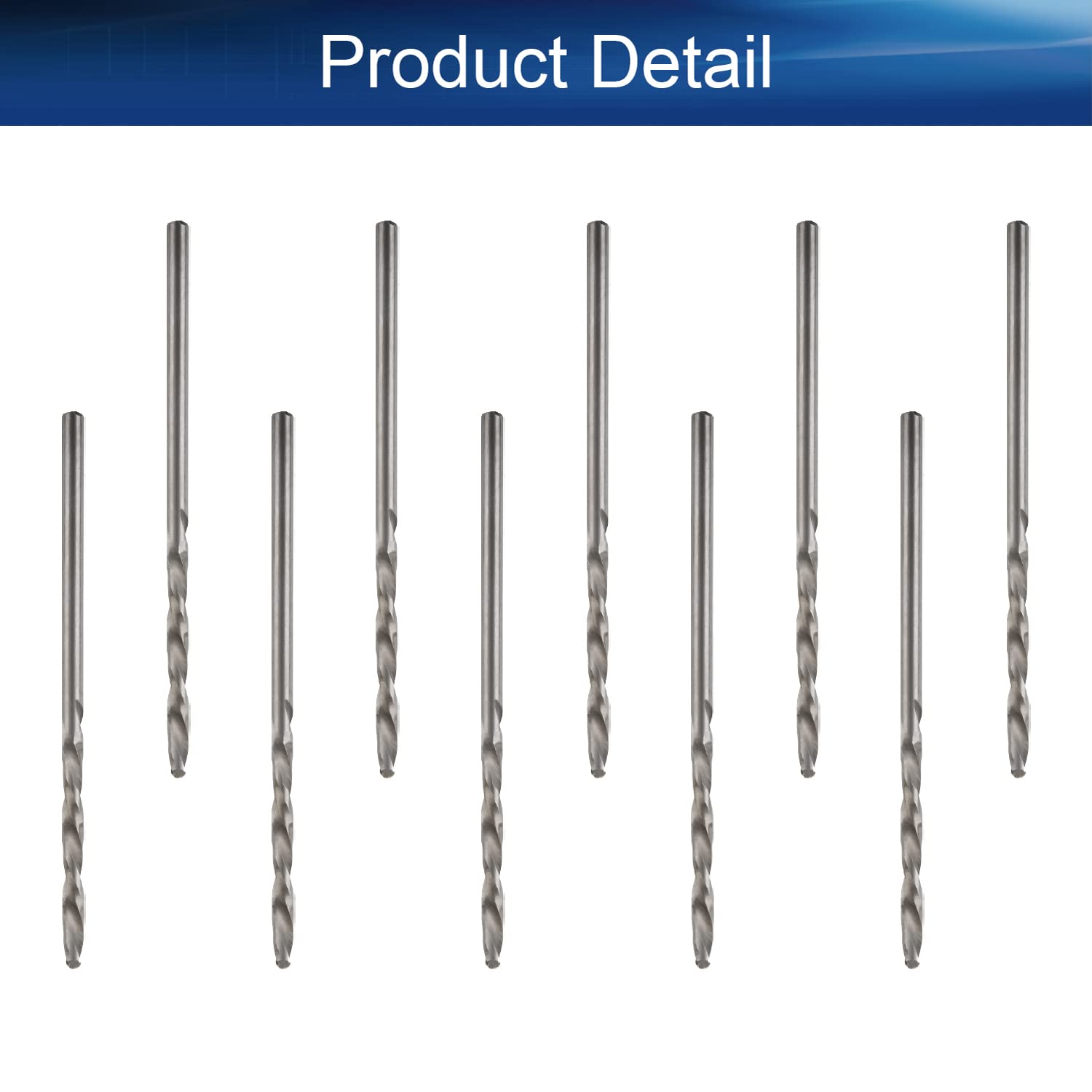 **Auniwaig 1.9mm HSS Twist Drill Bit Set - 20pcs High-Speed Steel Jobber Drill Bits for Steel & Aluminum Alloy - Perfect for Metalworking, Woodworking & DIY Projects**