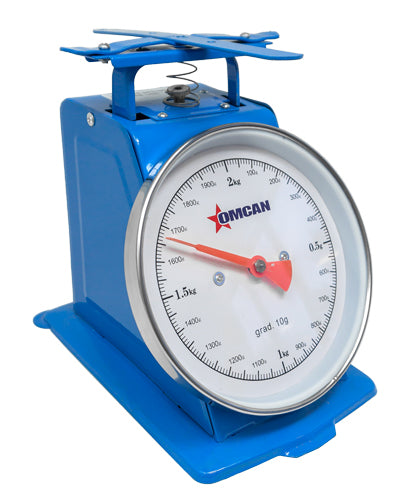 Nella 2KG Dial Spring Scale - Portable Hanging Scale for Kitchen, Fishing, and Postal Use - Accurate Weight Measurement for Food, Luggage, and Packages