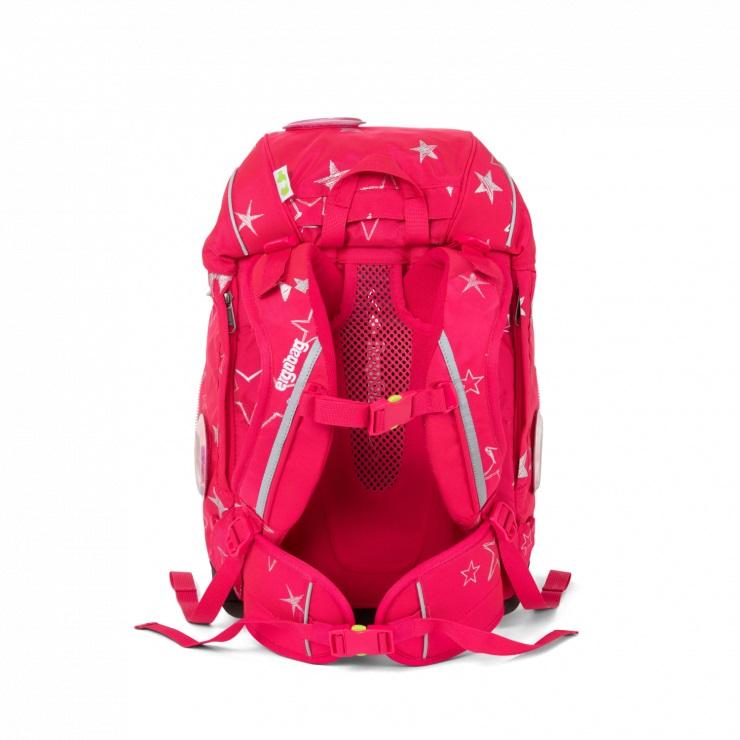 Ergobag 6-Piece School Backpack Set for Kids - Pink Stars Design, Lightweight & Durable, Perfect for Elementary Students, School Supplies, and Daily Use
