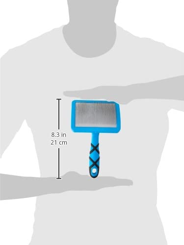 Professional Curved Dog Brush - Dematting & Grooming for Soft Coats - Perfect for Daily Use at Home