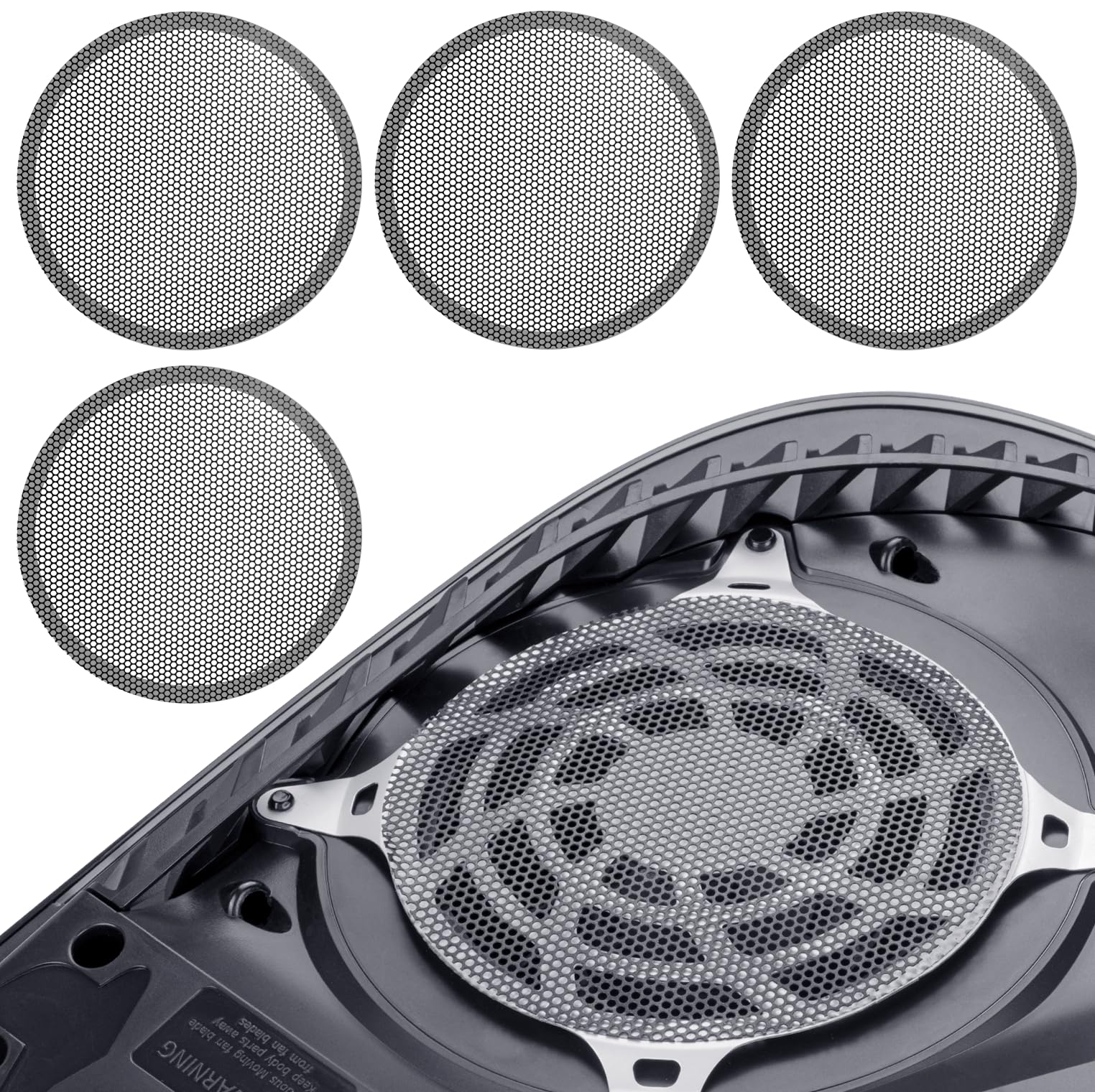 4 Pack PS5 Heatsink Fan Dust Filters with Cooling Vents - Dust Proof Covers for PlayStation 5 Cooling System - Perfect for Gaming Setup & Console Protection