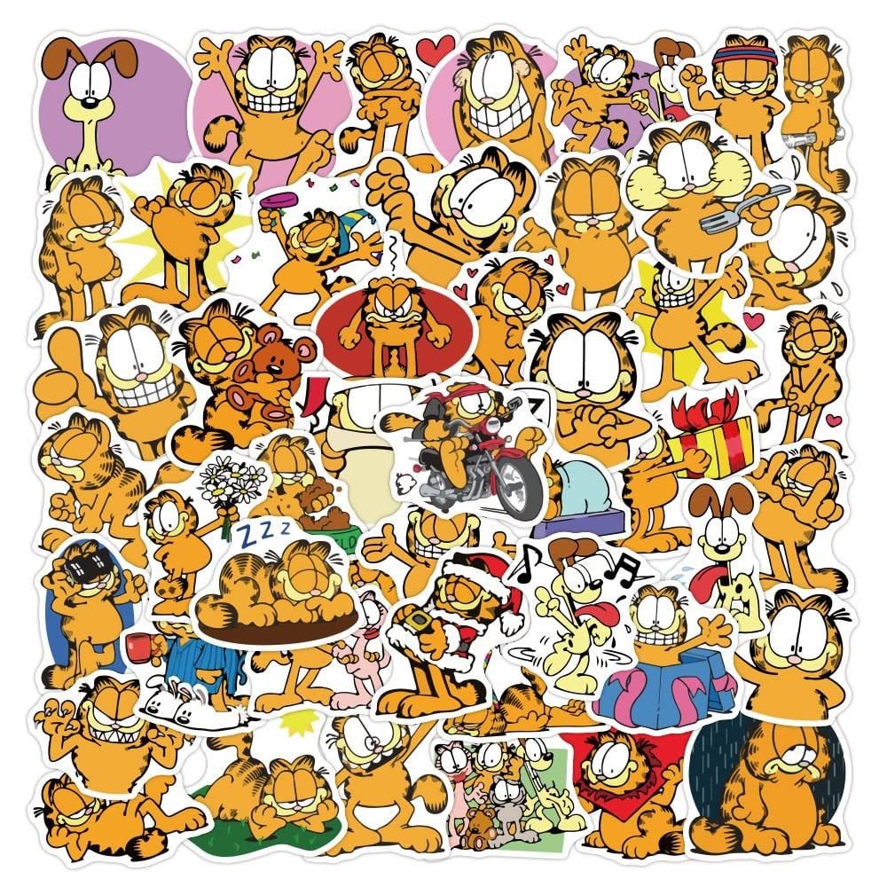 100 PCs Cute Cat Stickers - Waterproof Vinyl Decals for Water Bottles, Laptops, Scrapbooks, Skateboards, Luggage & Phones - Aesthetic Cartoon Stickers for Teens, Kids, Girls & Adults - Perfect for Birthday Gifts, Hydro Flask Decor & Party Favors
