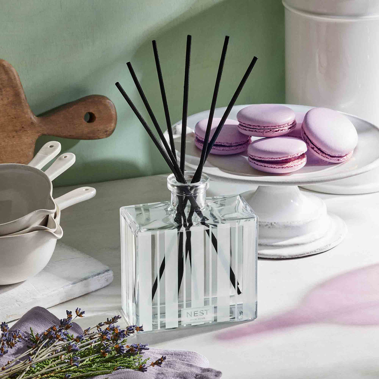Cedar Leaf and Lavender Reed Diffuser - Natural Aromatherapy Essential Oil Diffuser for Home, Office, Spa | Relaxing Scent for Stress Relief & Better Sleep