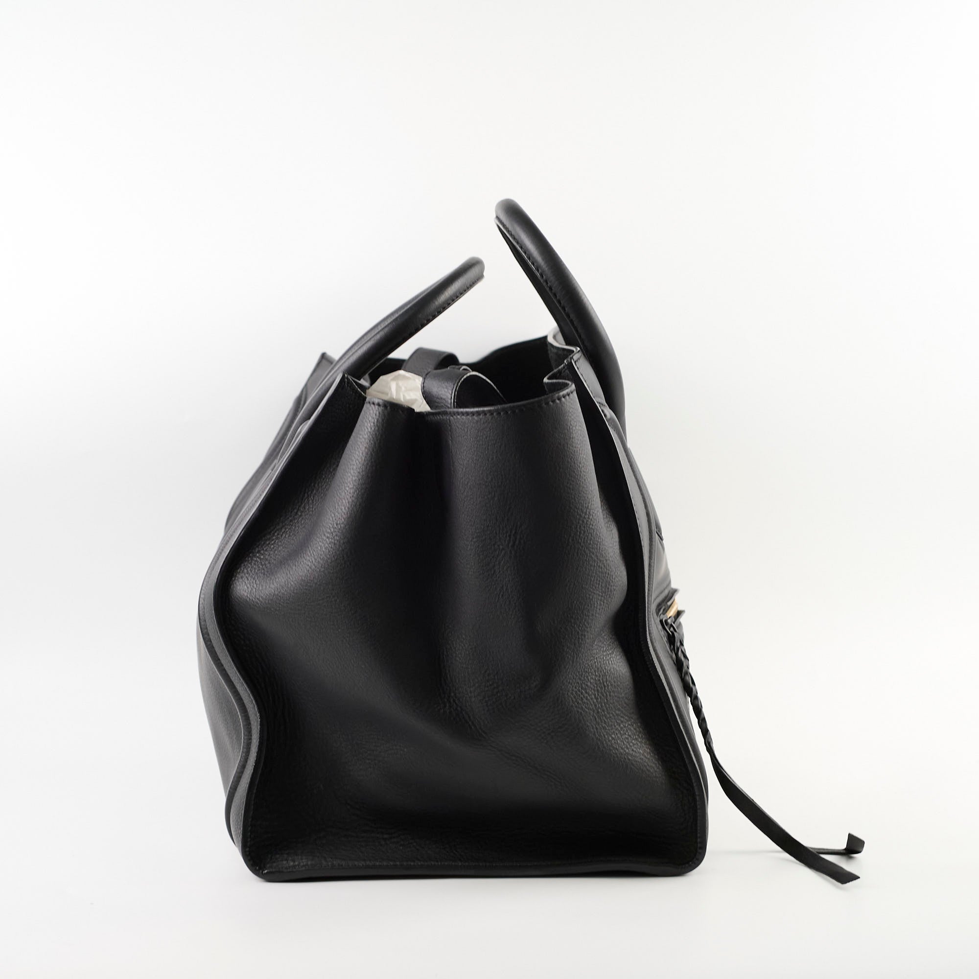 Celine Mini Luggage Handbag in Black | Genuine Leather Crossbody Bag for Women | Perfect for Work, Travel & Everyday Use