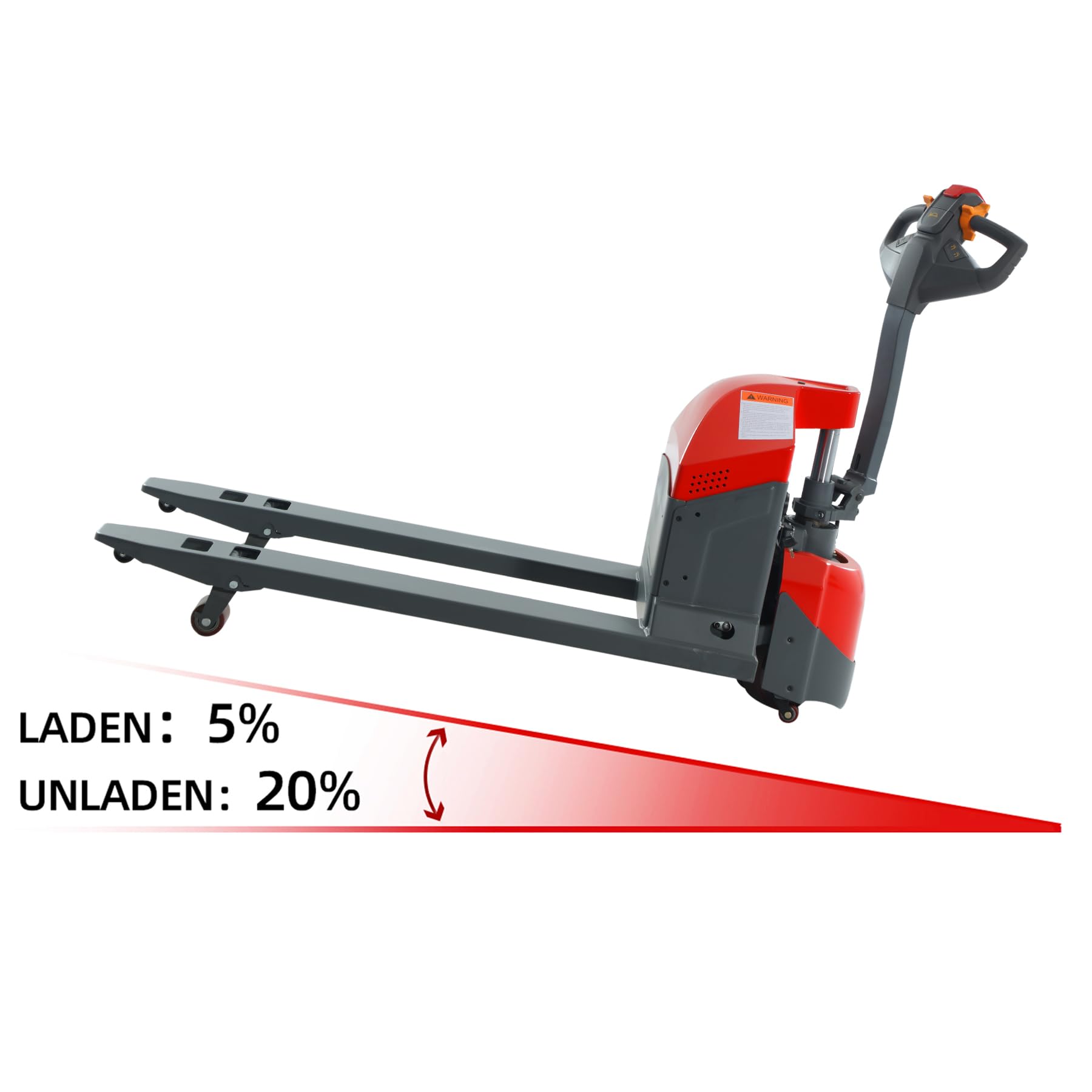 T Tory Carrier 4400-lbs Capacity Fully Electric Pallet Jack - Heavy Duty Powered Pallet Truck with 48