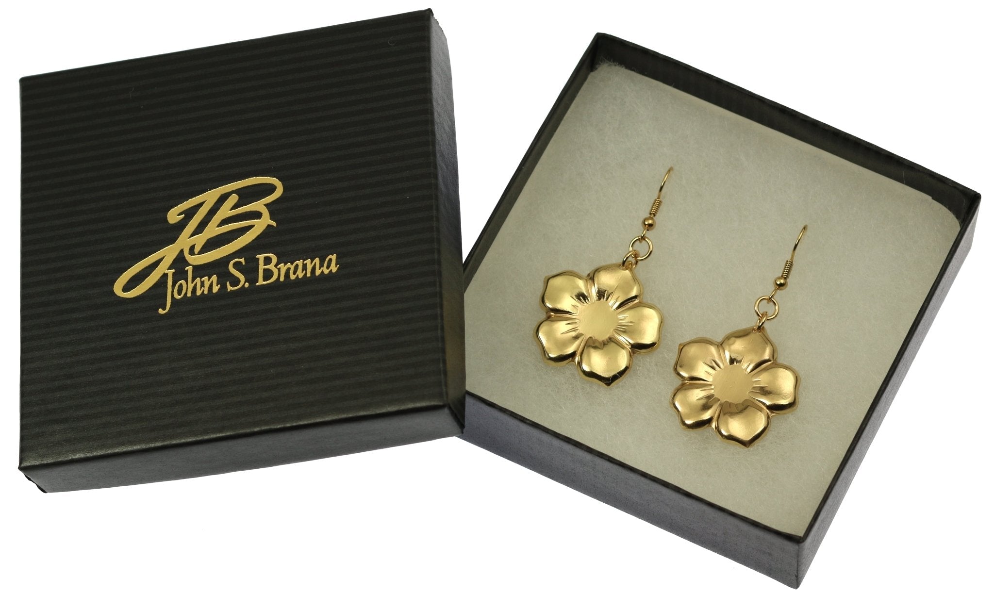 Nu Gold Forget Me Not Flower Earrings - Elegant Dainty Floral Jewelry for Women | Perfect for Weddings, Anniversaries & Everyday Wear