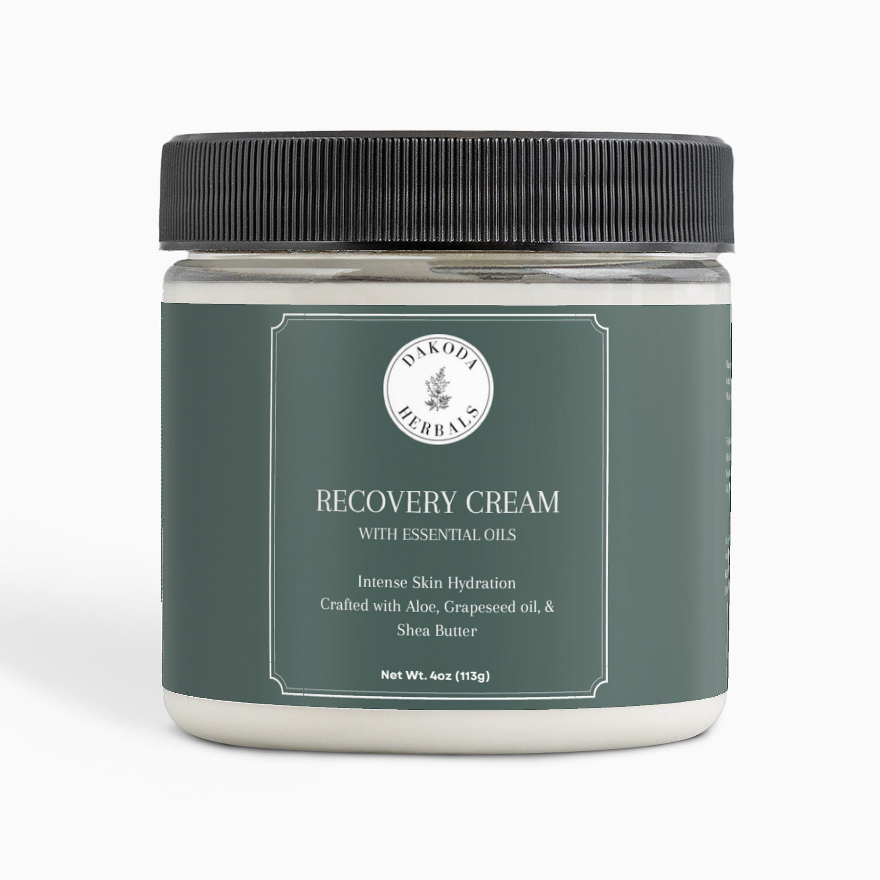 Organic Recovery Cream with Lavender & Tea Tree Essential Oils - Deep Hydration for Dry, Sensitive Skin - Perfect for Post-Workout, Sunburn & Winter Skin Care